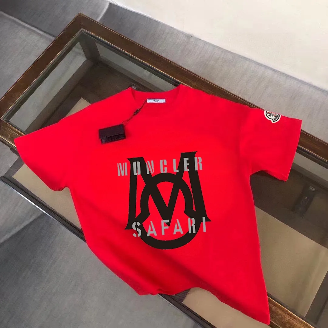P140 Brand [MONCLER] (Good News for Fat People) original men's casual short-sleeved T-shirt, new product for spring and summer 2025, customized top-notch logo craftsmanship on the chest, matched with the entire details, quality and tailoring design are first-class, customized imported mercerized cotton fabric! Full of style, the color scheme is light and versatile. M-5XL (wear up to 220 pounds)
