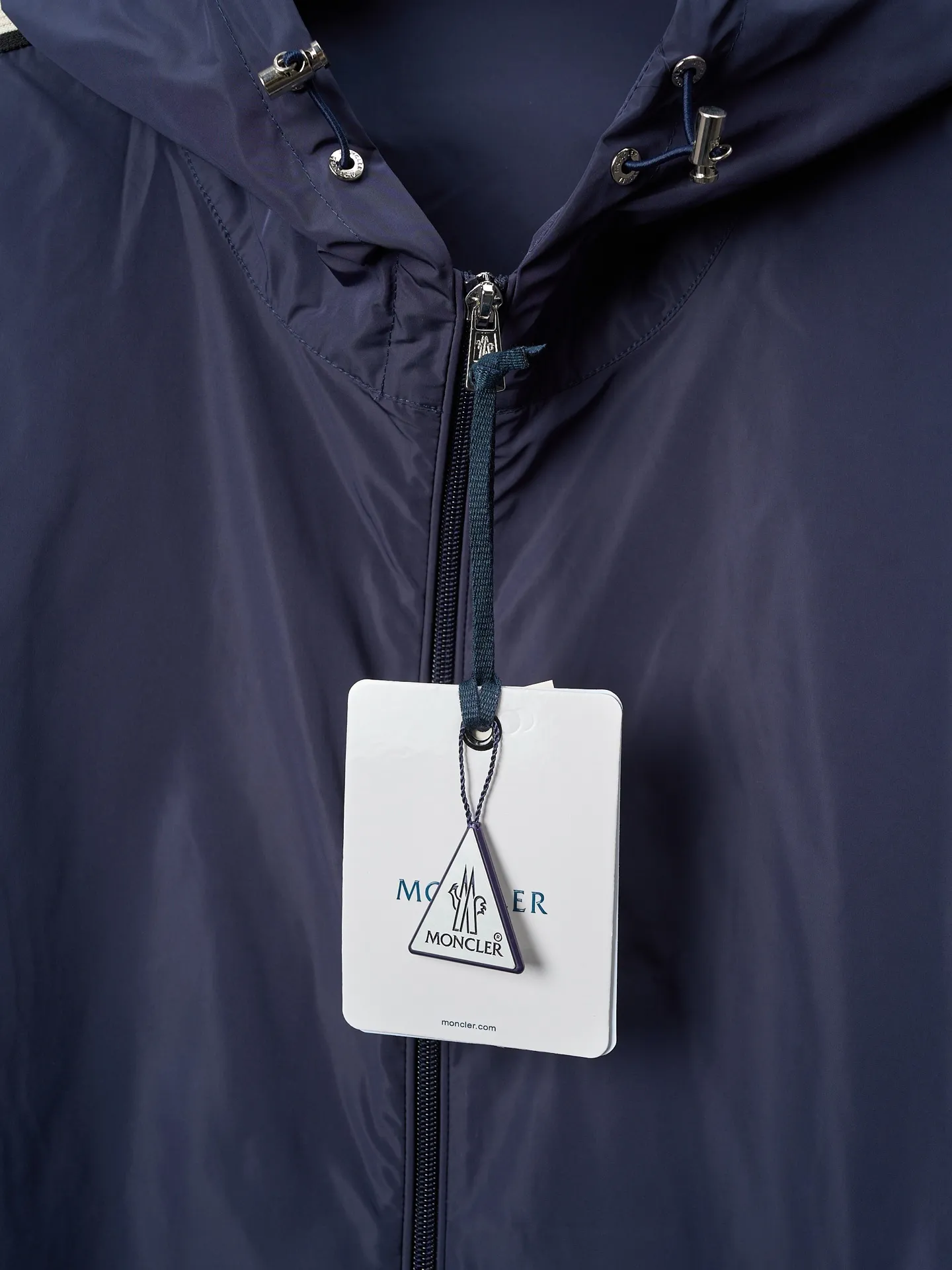P540 Actual hanging auction] MONCLER/Maskled webbing trimmed light zipper jacket [Ready stock] 1 2 3 4
