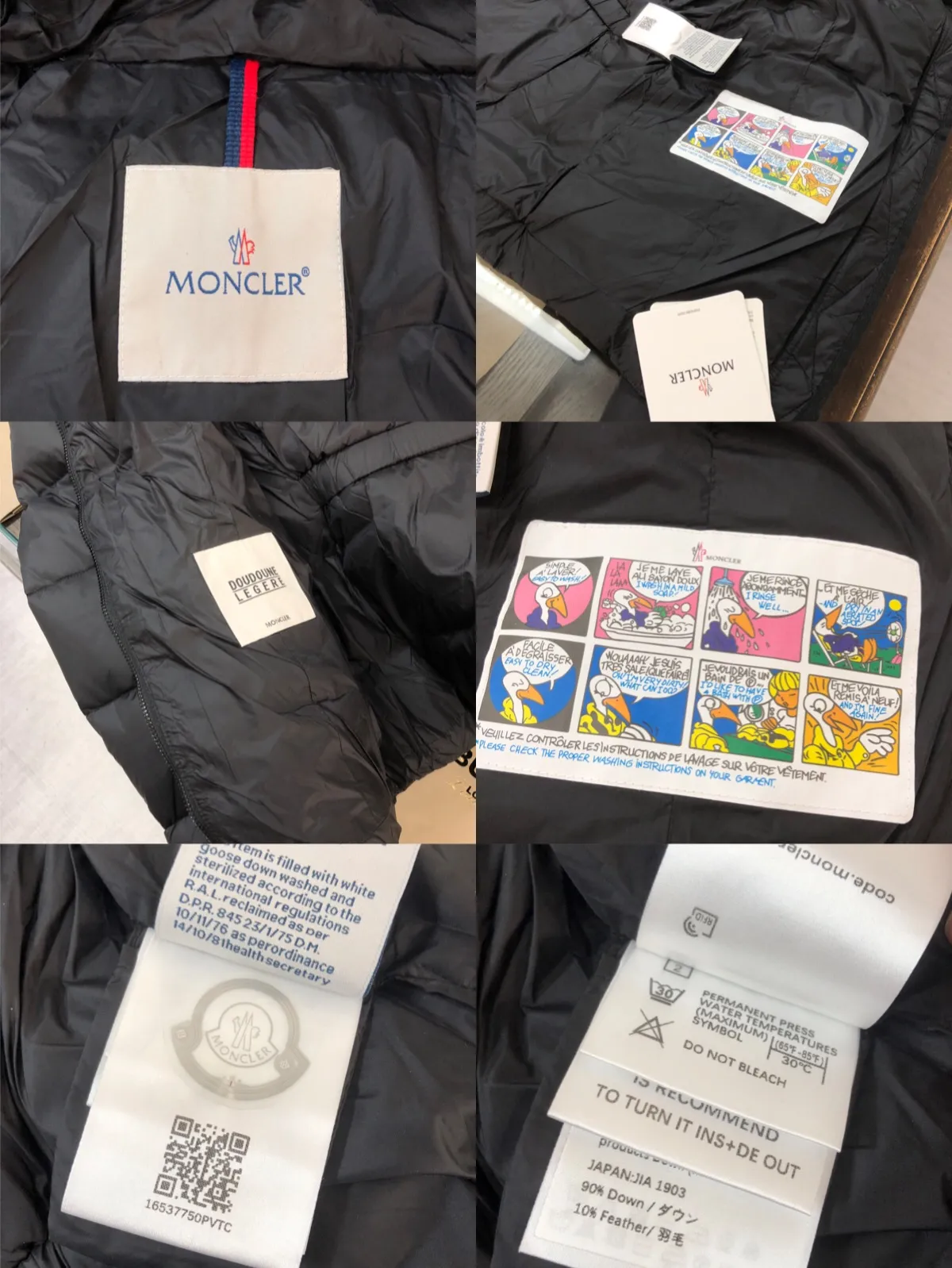 P980 🆕MONCLER Women's hooded short wool collared down jacket, the original version is made 1:1👍 There is an elastic waistband at the back, plus a color matching activity belt, the fabric is soft and comfortable, 90 velvet has good fill power, the slim cut upper body is light and neat, warm and not bloated✨👍 Color: black, white Size: 1234