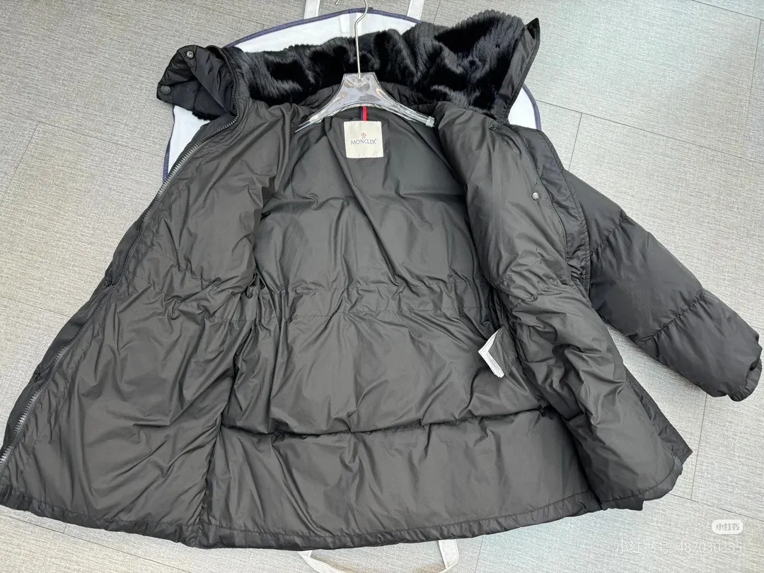 P880 Moncler Mouth 24 New Brasseurs Large Lapel Down Jacket Women's Size 0123