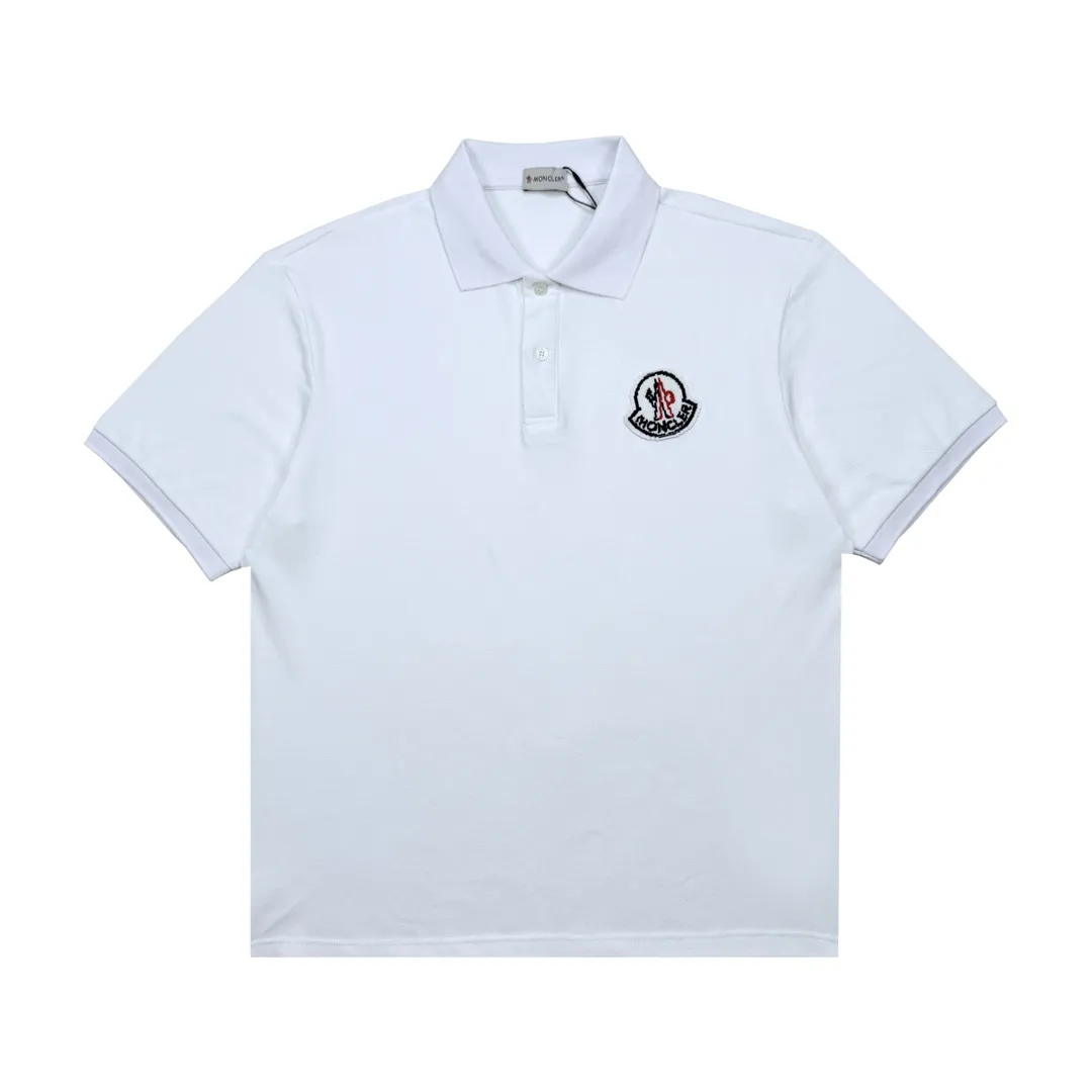 P220 Moncler pixel logo embroidered polo shirt, sizes XS-L