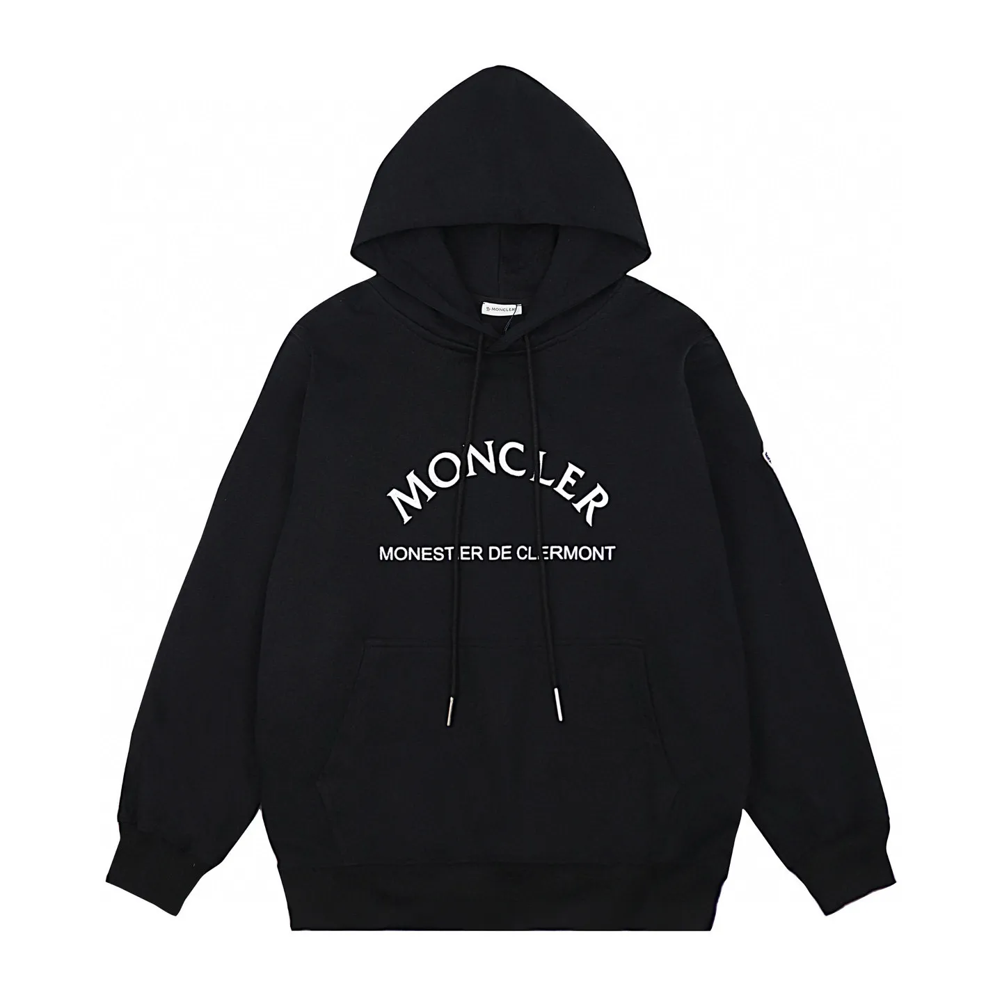 P234 Style number: 856 〈MONCLER〉 Mongolian hooded sweatshirt. The price of the hooded sweatshirt is actually quite advantageous. Those who have been to the counters should know that the price of the hooded sweatshirt is not much cheaper than that of Gucci Burberry. It is just relatively low-key and unwilling to hype. It is a picture that you want to buy or not. It has an arrogant existence... ✅Original custom-made with logo eyelets and hood ✅460g 100% cotton wool-eating fabric OS version is too large ✅Matched with the original high-weight double yarn thread ✅Correct three-needle and five-thread craftsmanship Chain edge Color: Black White Size S M L