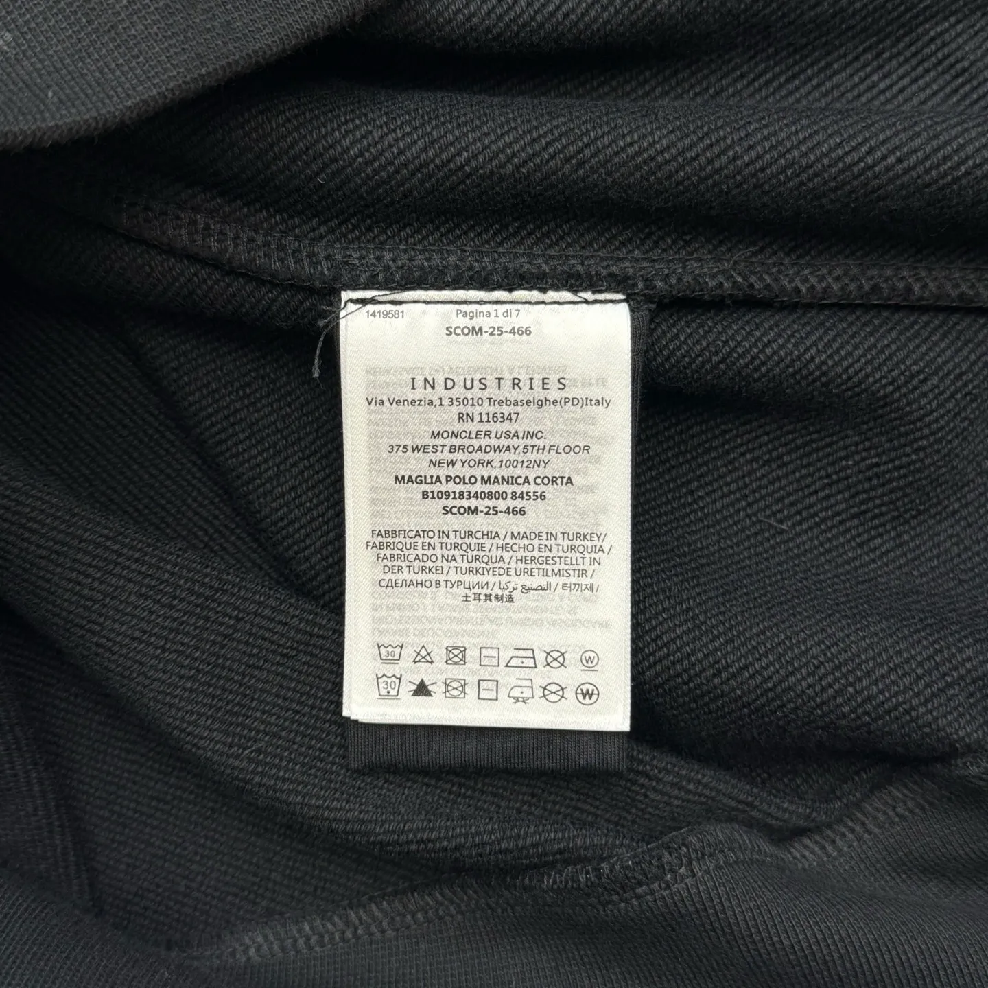 P470 MONCLER Hooded cotton sweatshirt with back logo SIZE S/M/L/XL