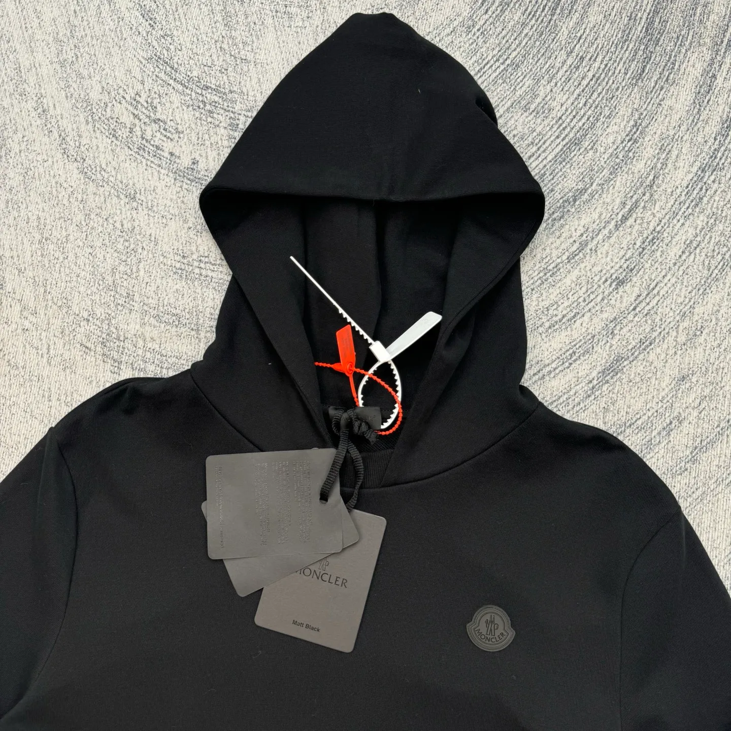 P470 MONCLER Hooded cotton sweatshirt with back logo SIZE S/M/L/XL