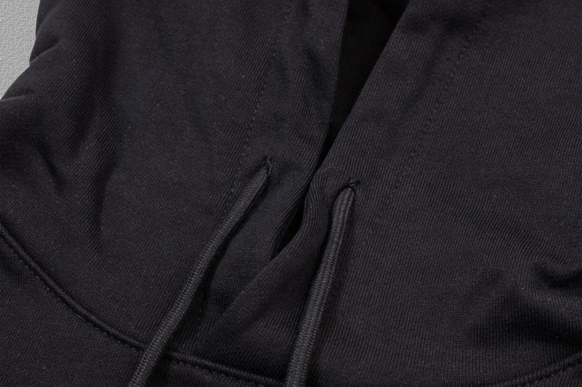 P230 🔥 [MONCLER] 2025 Autumn and Winter New Printed Hooded Sweatshirt High-end pure cotton double-ply 400g heavy terry fabric hoodie Color: Black White Size: S M L XL 2XL