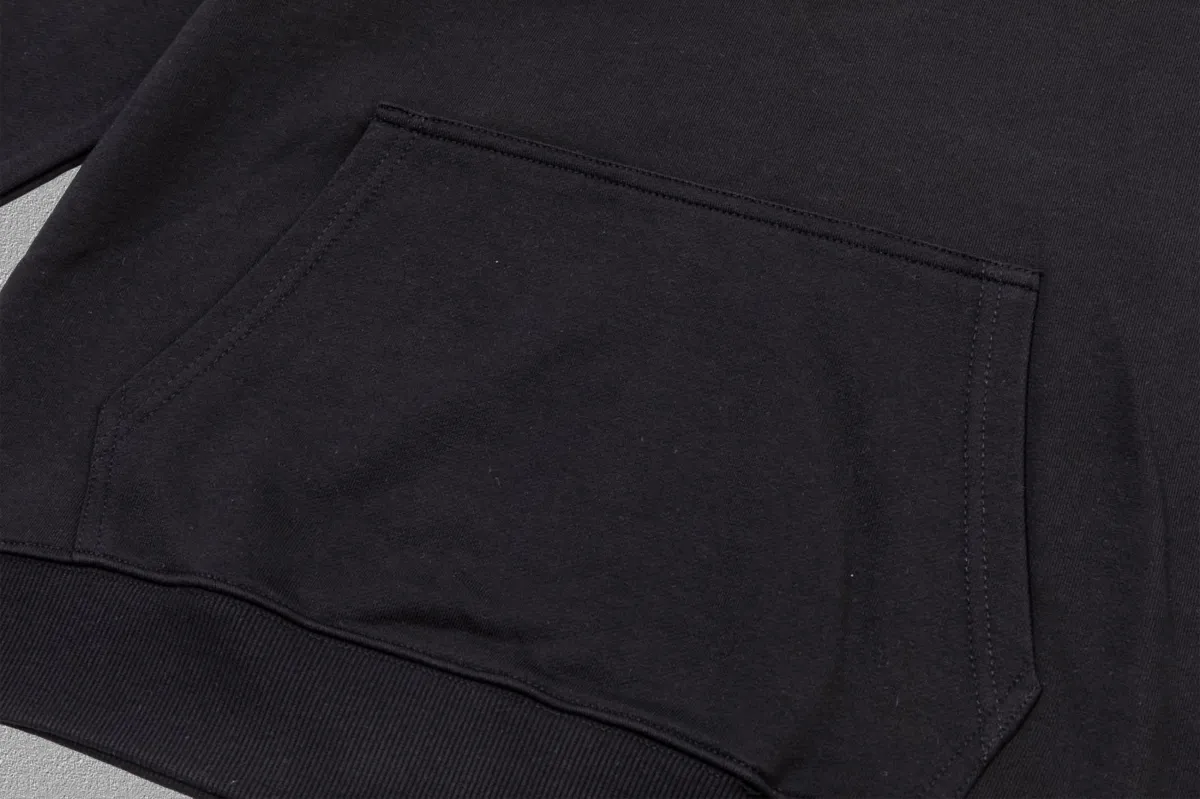P230 🔥 [MONCLER] 2025 Autumn and Winter New Printed Hooded Sweatshirt High-end pure cotton double-ply 400g heavy terry fabric hoodie Color: Black White Size: S M L XL 2XL