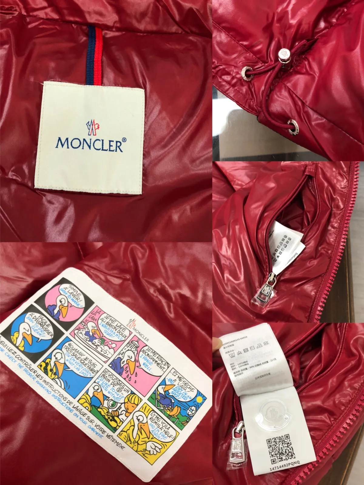 P920 24Fw new autumn and winter style! -Mon*ler/梦口's new Gla down jacket is on sale at the counter. The classic tailoring design will never go out of style. It is a must-have "bread jacket" style for autumn and winter. The belief in sticking to the cold winter comes from the confidence it gives you. It not only meets the needs of the extreme natural environment but also meets the living standards of the metropolis! The high-performance style comes from the essence of Glacier, ❄️Purchase level Moncler Lunetiere's new style of contrasting hooded down jacket is available for both men and women. It is a thickened goose down jacket and is the most valued style. Another evergreen model, a big hit. 90% duck down filling ensures the fluffiness and warmth of the down jacket. Custom zipper webbing, molded custom zipper. The contrasting color lining makes the whole outfit refreshing, and Yuhuang deserves it. A must-have style, highly recommended. Color: Black Red Size: 1-2-3-4-5 (M～3xl)