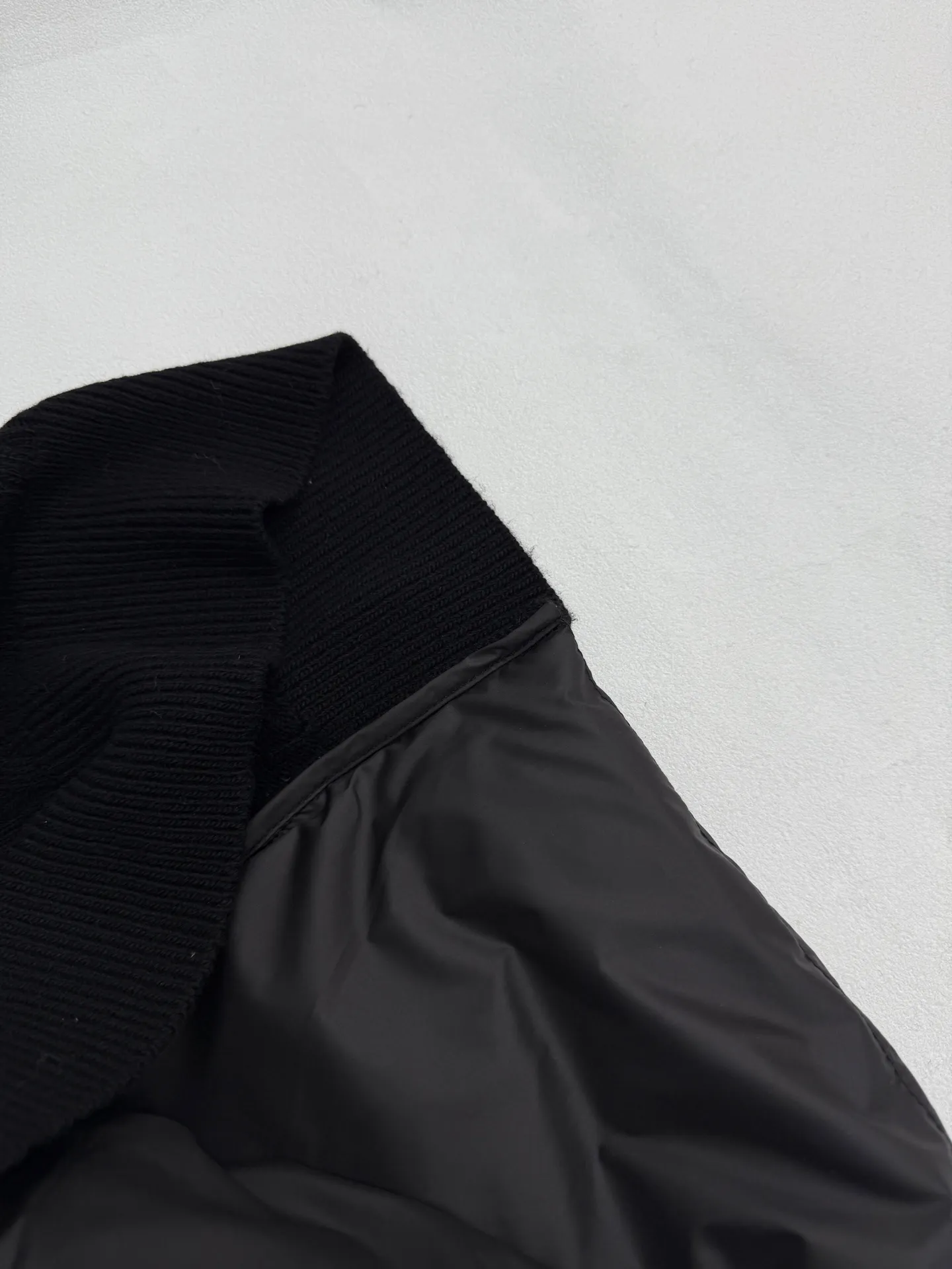 P810 Moncler masked Padded striped wool splicing down jacket 1/2/3/4