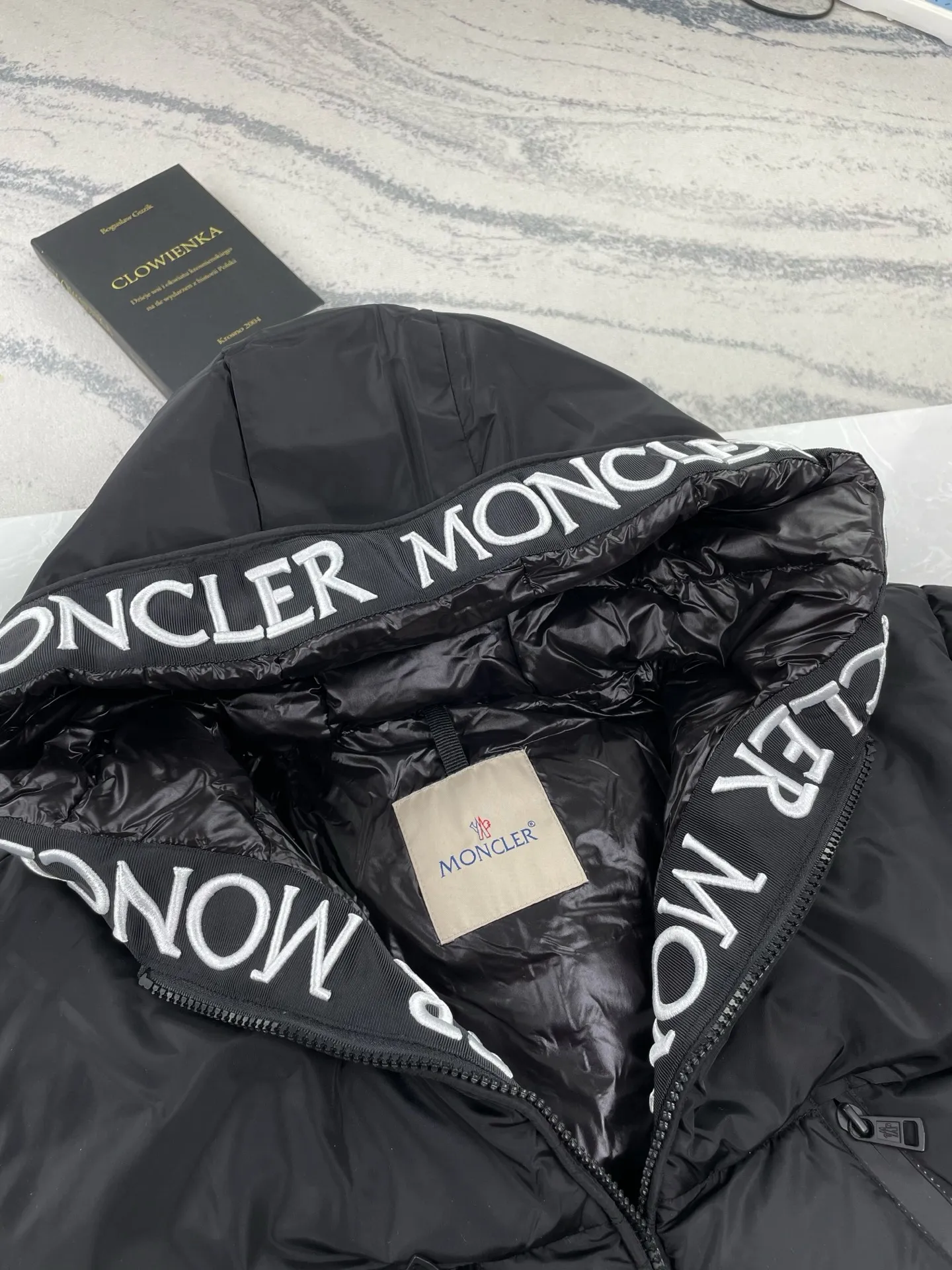 P1030 (high version) Moncler-muzzled-inner placket embroidered letter down jacket Size:1 2 3 4 5