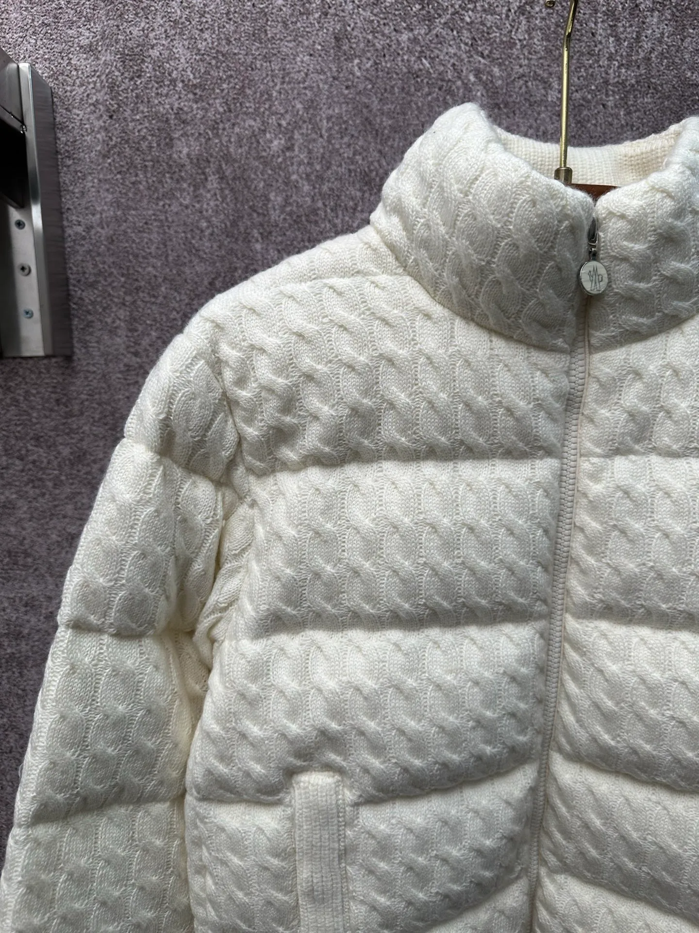 P890 Moncler 26ss laminated wool cotton down jacket Size: S M L