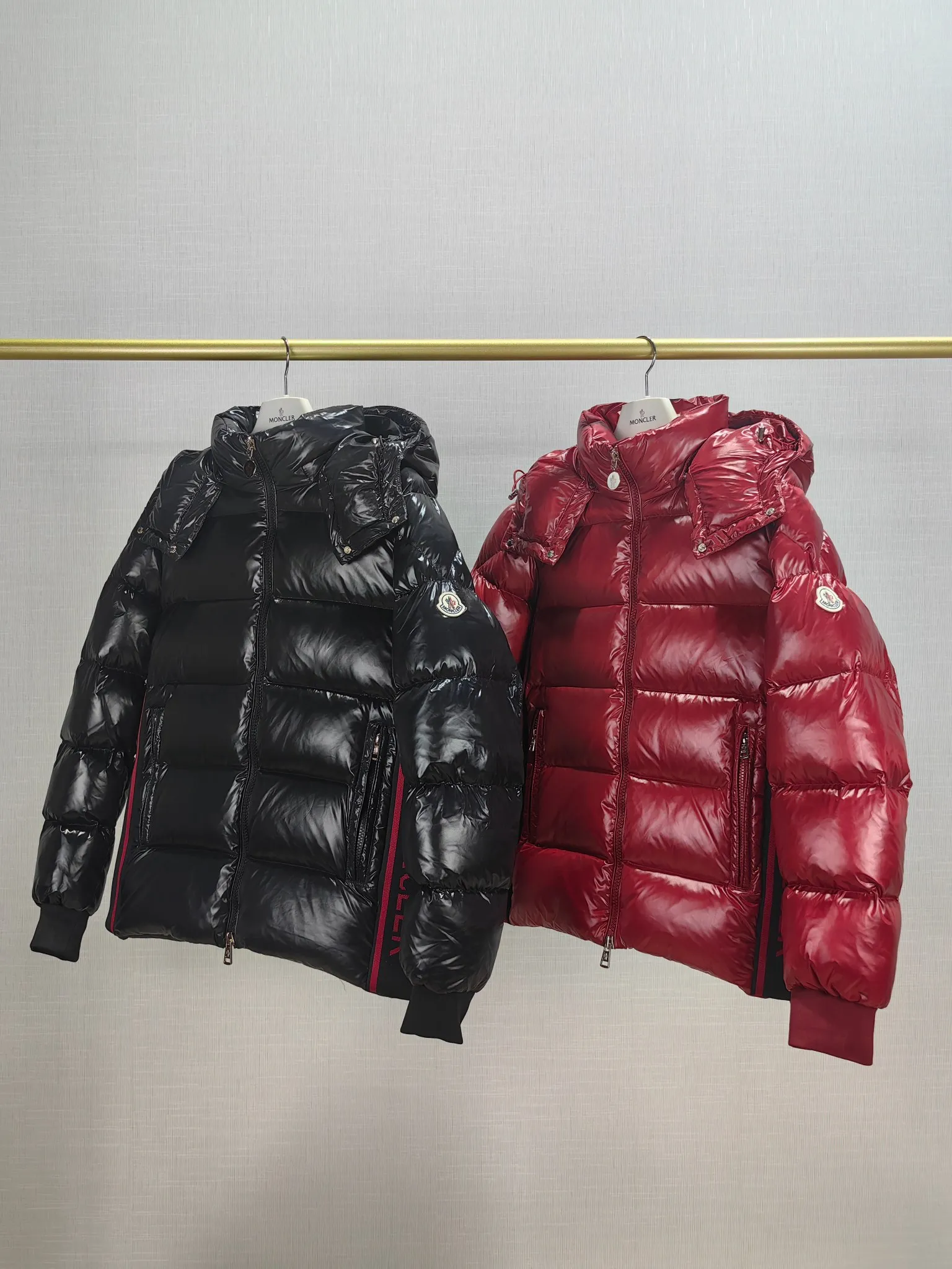 P960 M823 Moncler new shiny short hooded down jacket bread jacket