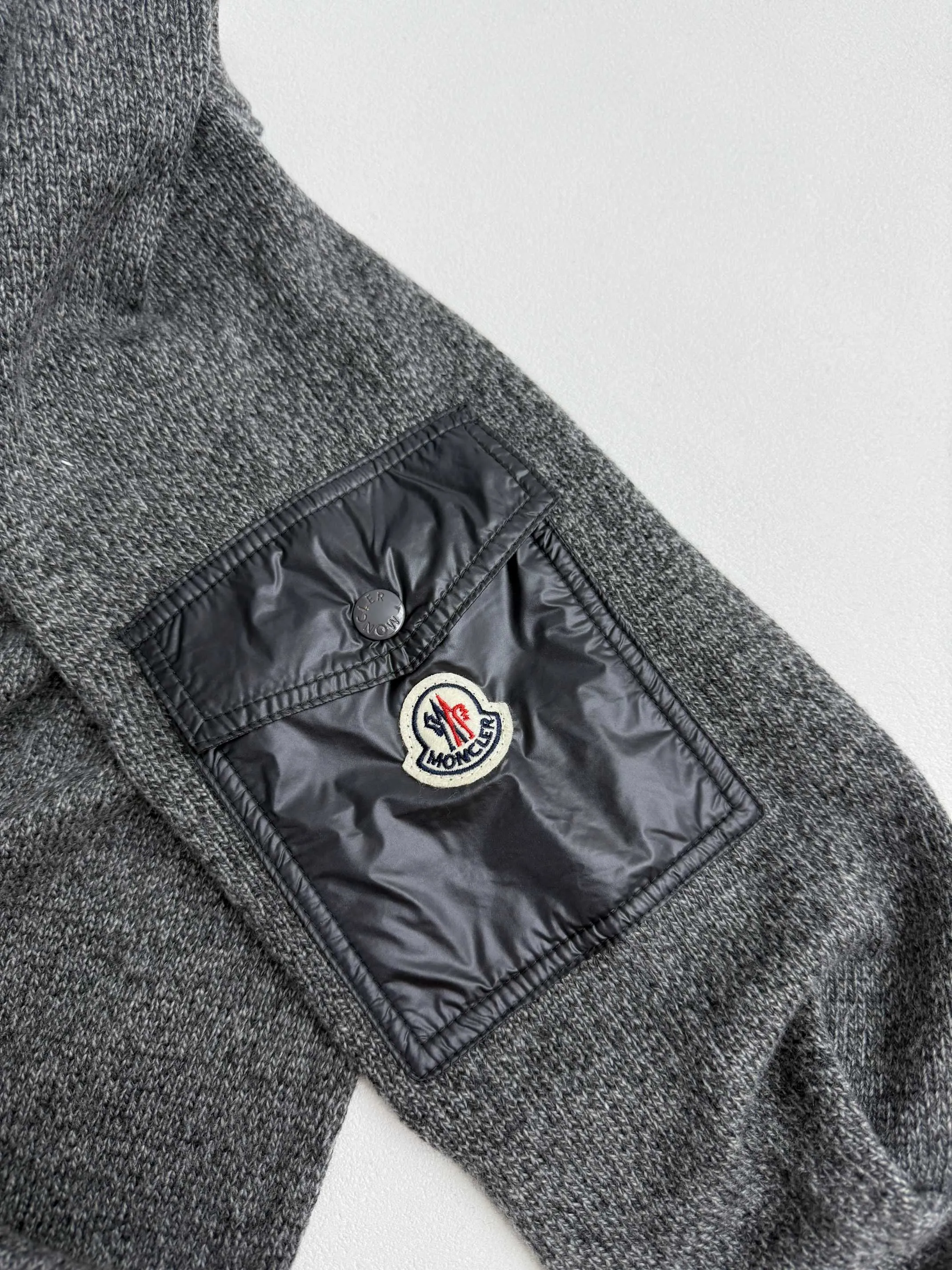 P410 Moncler Mouline patchwork crew neck sweater S/M/L/XL