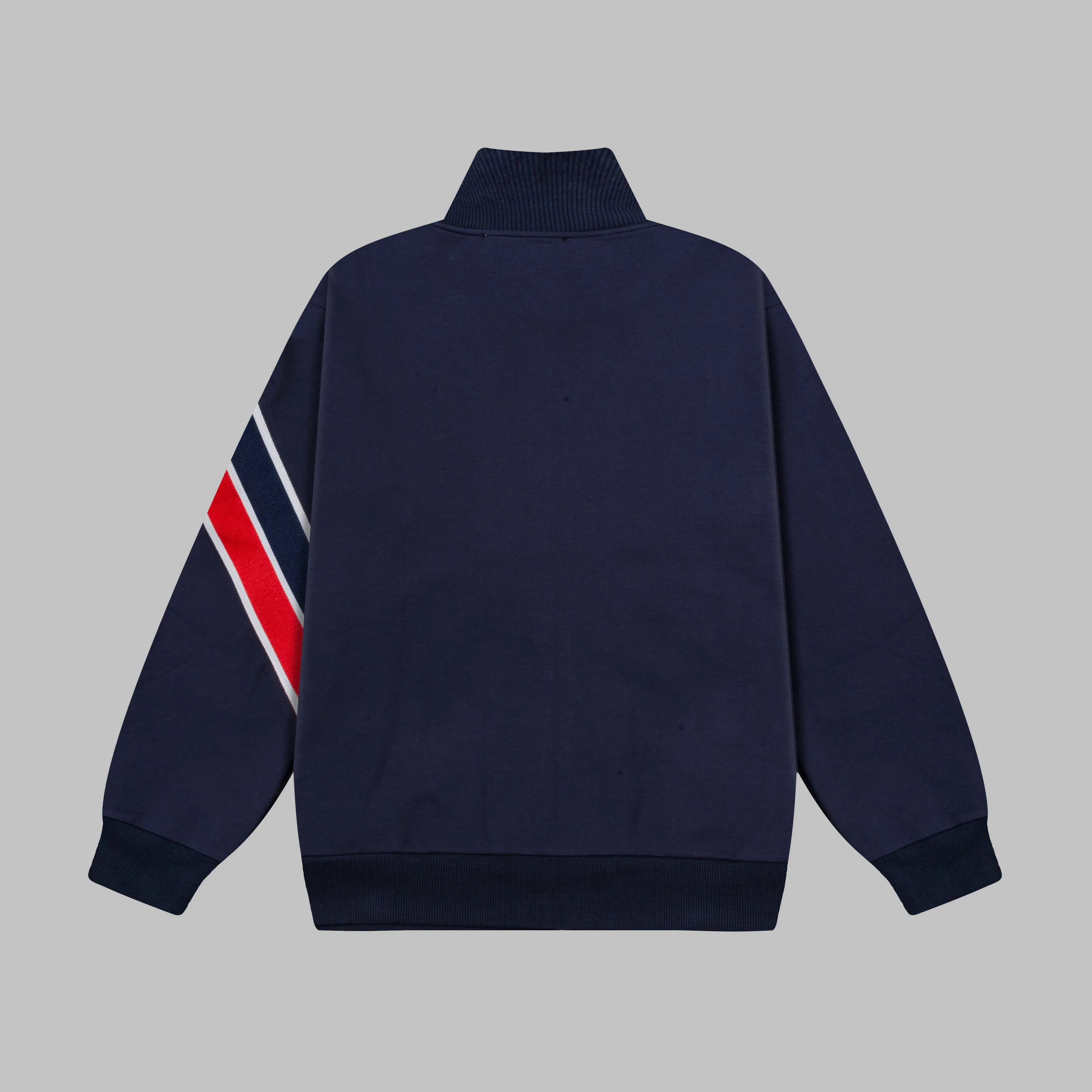 P270 MONCLER/Muzzle Custom fabric suit casual sweatpants Red and blue ribbon splicing design brand Zhangzi LOGO process Official synchronization High version High quality Fashion personality Versatile trend Pure original quality Original fabric Hang tag Collar label Washed wheat Complete three standards Color: blue. Gray. Size: S-2XL