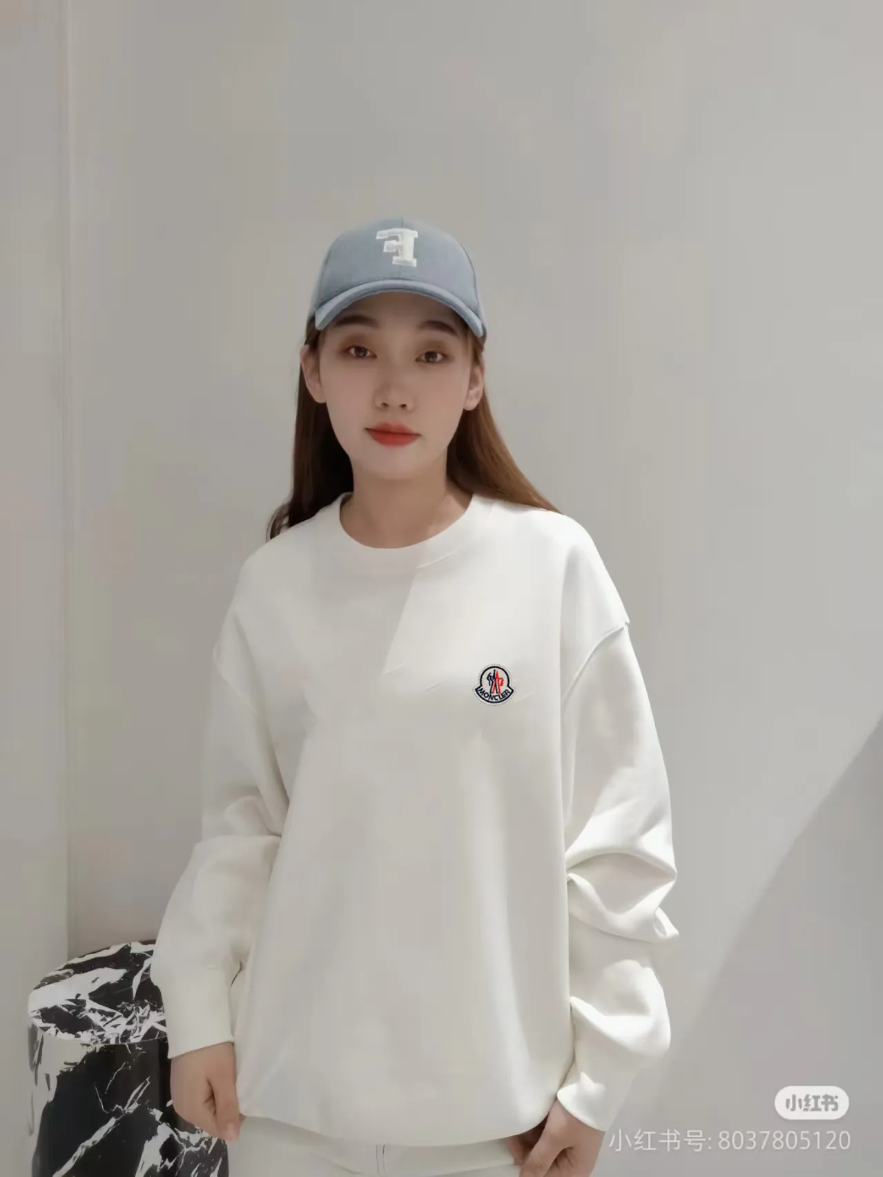 P190 [Moncler] 2025 autumn and winter new round neck sweatshirt High-end pure cotton double-ply 400g heavy terry cloth fabric Color: Black White Size: S M L XL 2XL