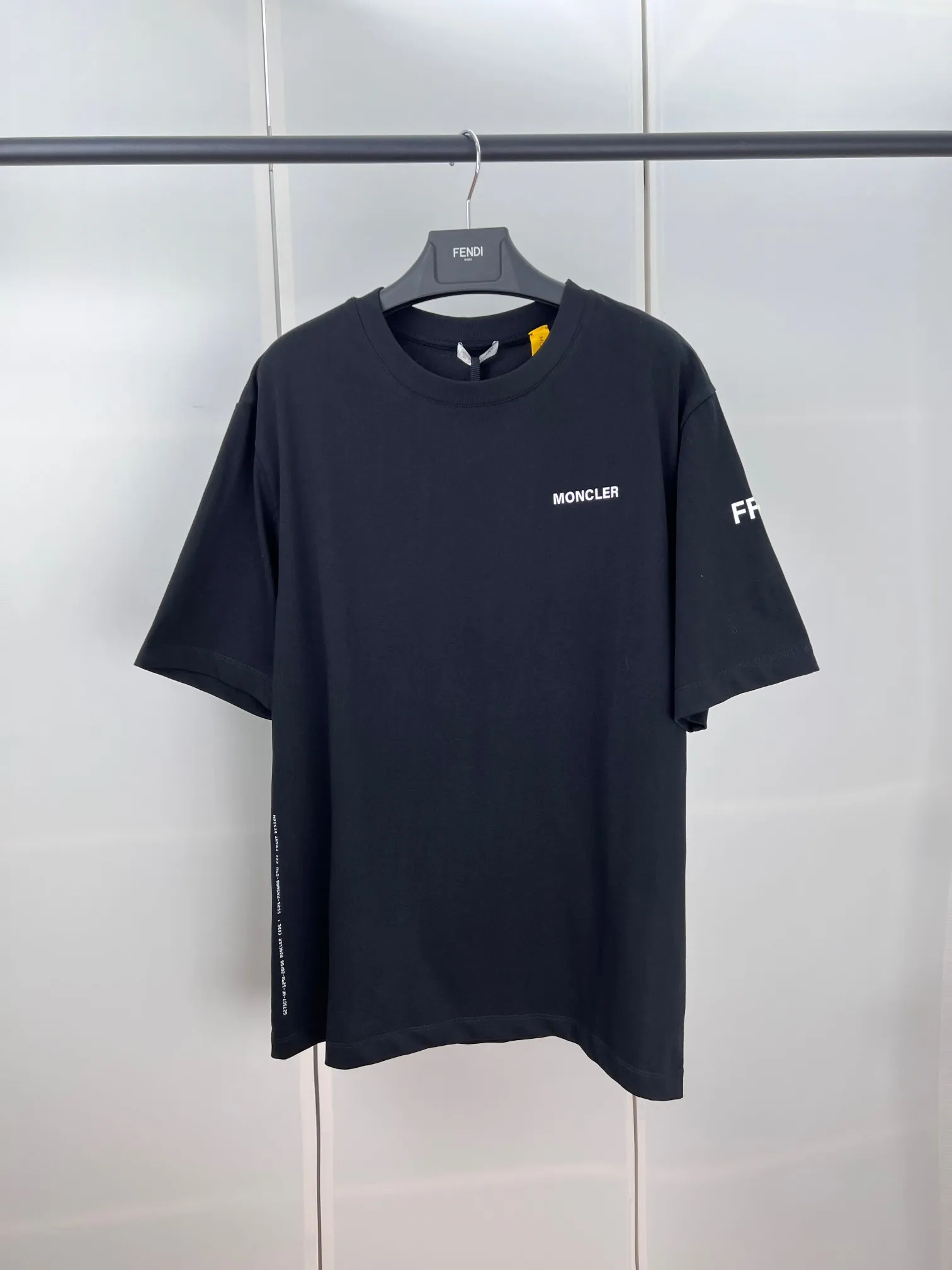 P240 Moncler masked letter print embroidered logo short sleeves S/M/L/XL