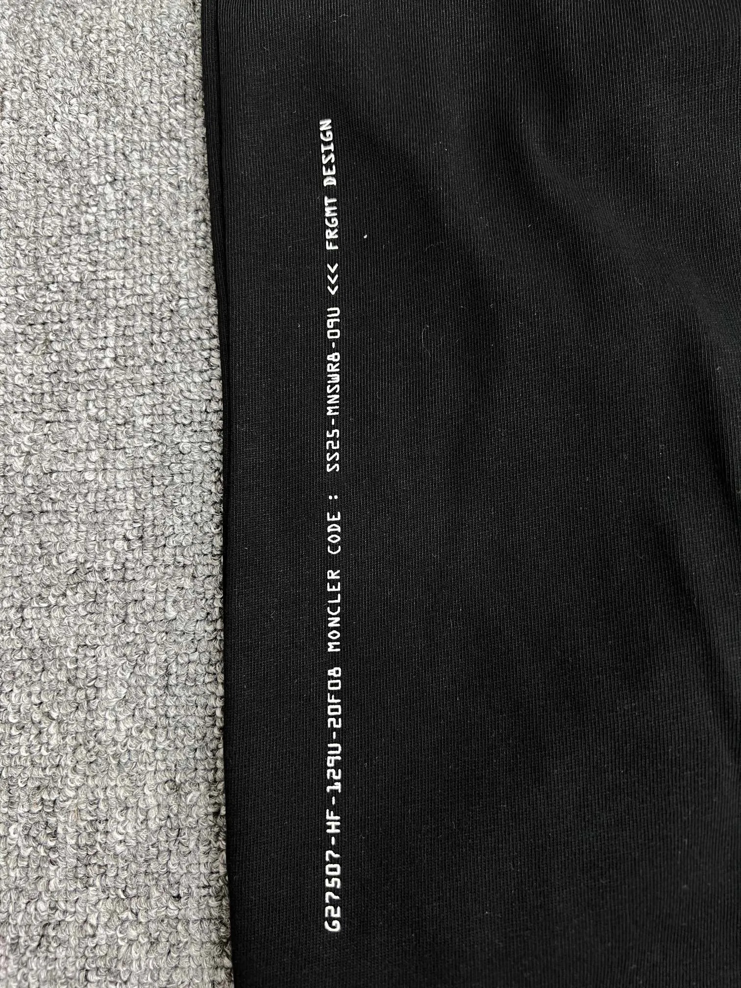P240 Moncler masked letter print embroidered logo short sleeves S/M/L/XL