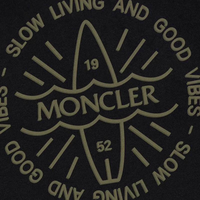 P240 Recommend the most popular Moncler masked 380g printed terry crew neck sweatshirt. Breathable pure cotton fabric. The texture is very soft and comfortable. No shrinkage, no deformation, no pilling). Original customized accessories. Collar label. Wash mark. Hang tag. Packaging (perfect details). Color: White. Black. Size: XS S M L.
