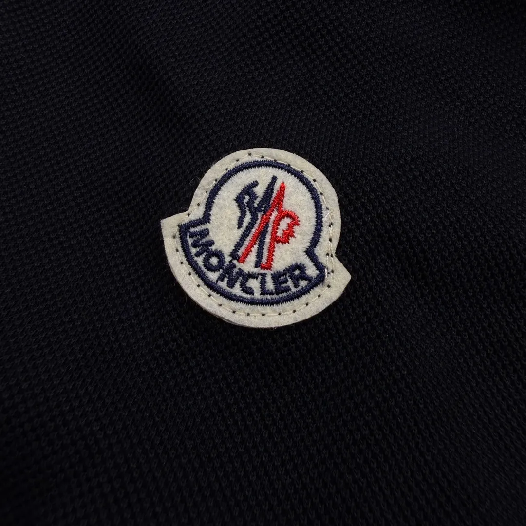 P220 Moncler logo embroidered polo shirt, sizes XS-L