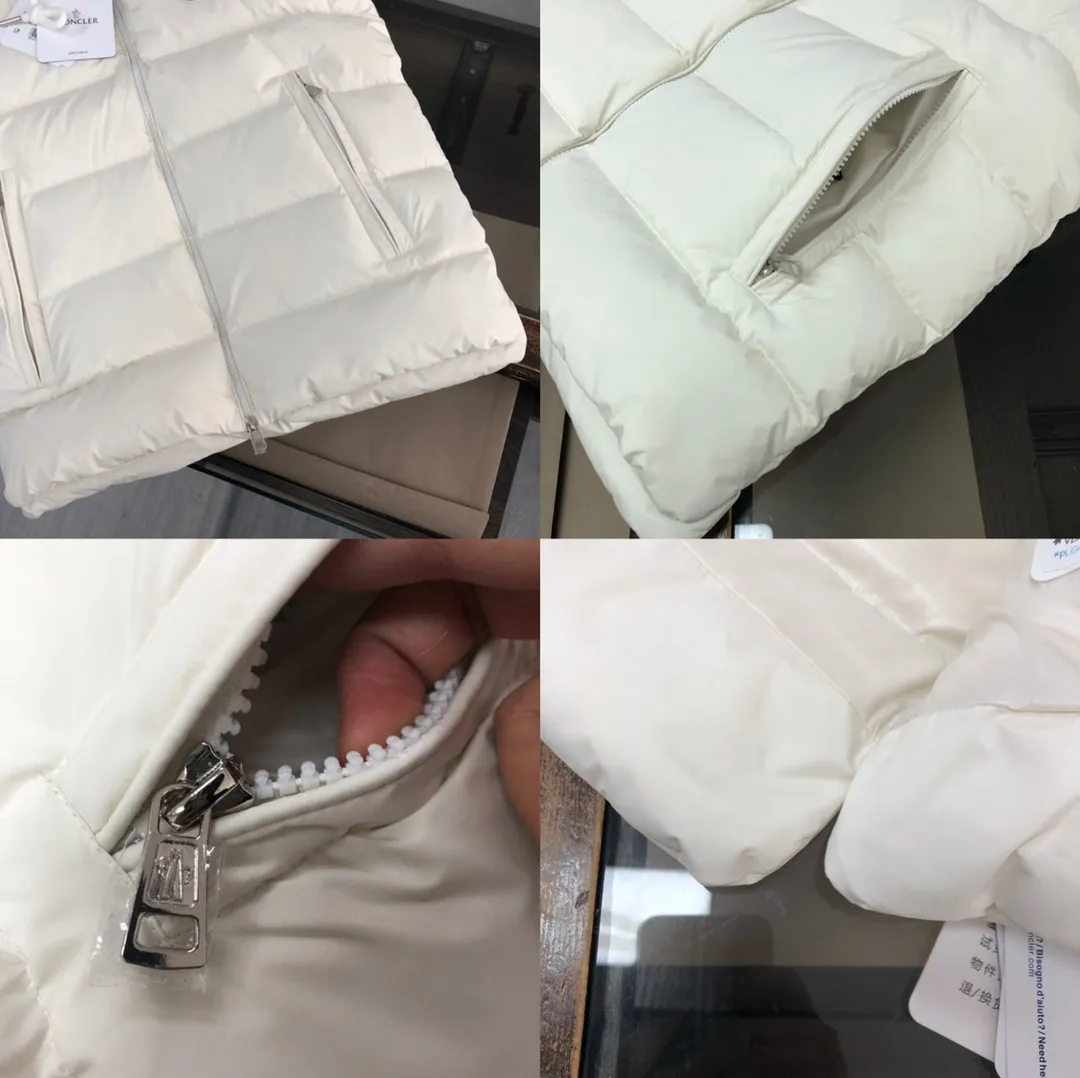 P720 Moncler 25 autumn and winter new style! Fashionable down vest! Down vest! The 100% cotton fabric selected from customers has extremely superior waterproof and breathable properties, and the fabric feels very soft, smooth and shiny! The inner filling is 90% white duck down, which has excellent fluffiness and resilience, and its cold-proof performance is unquestionable! Zipper pulls with customer-supplied brand letters engraved on them show off the aura of big brands everywhere, and they look good no matter how simple and elegant you wear them! Lightweight, convenient and warm, it can be paired with sweaters or sweatshirts! Fashionable and versatile color: black white size: 12345
