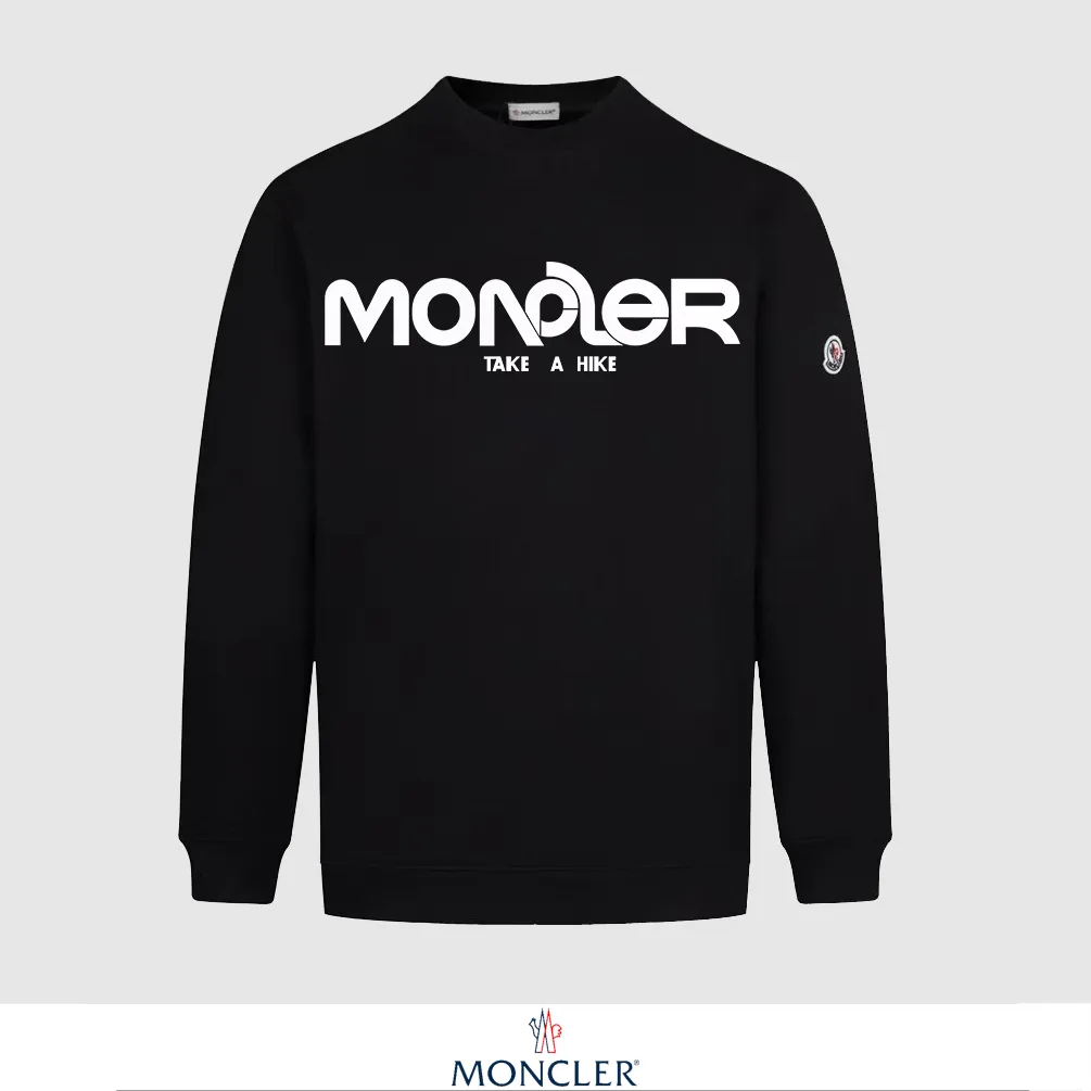 P240 Recommend the most popular Moncler masked 380g printed terry crew neck sweatshirt. Breathable pure cotton fabric. The texture is very soft and comfortable. No shrinkage, no deformation, no pilling). Original customized accessories. Collar label. Wash mark. Hang tag. Packaging (perfect details). Color: White. Black. Size: XS S M L.