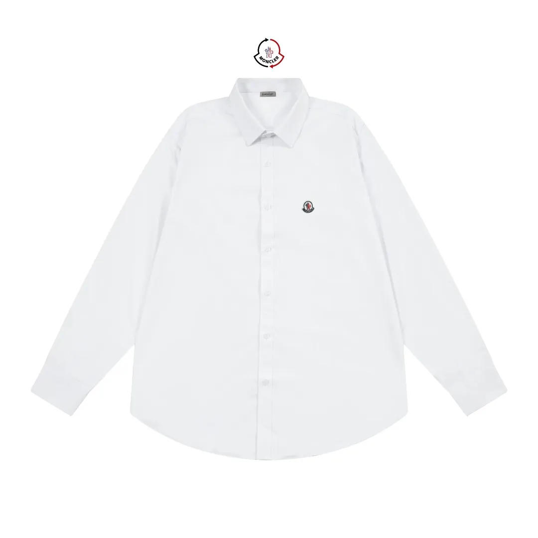P270 Moncler official website classic brand logo design long-sleeved shirt, custom-dyed fabric, upper body full of high-end feel, pure cotton bamboo fiber fabric, high quality, same style for men and women. Size: 39-43 (M-3XL)