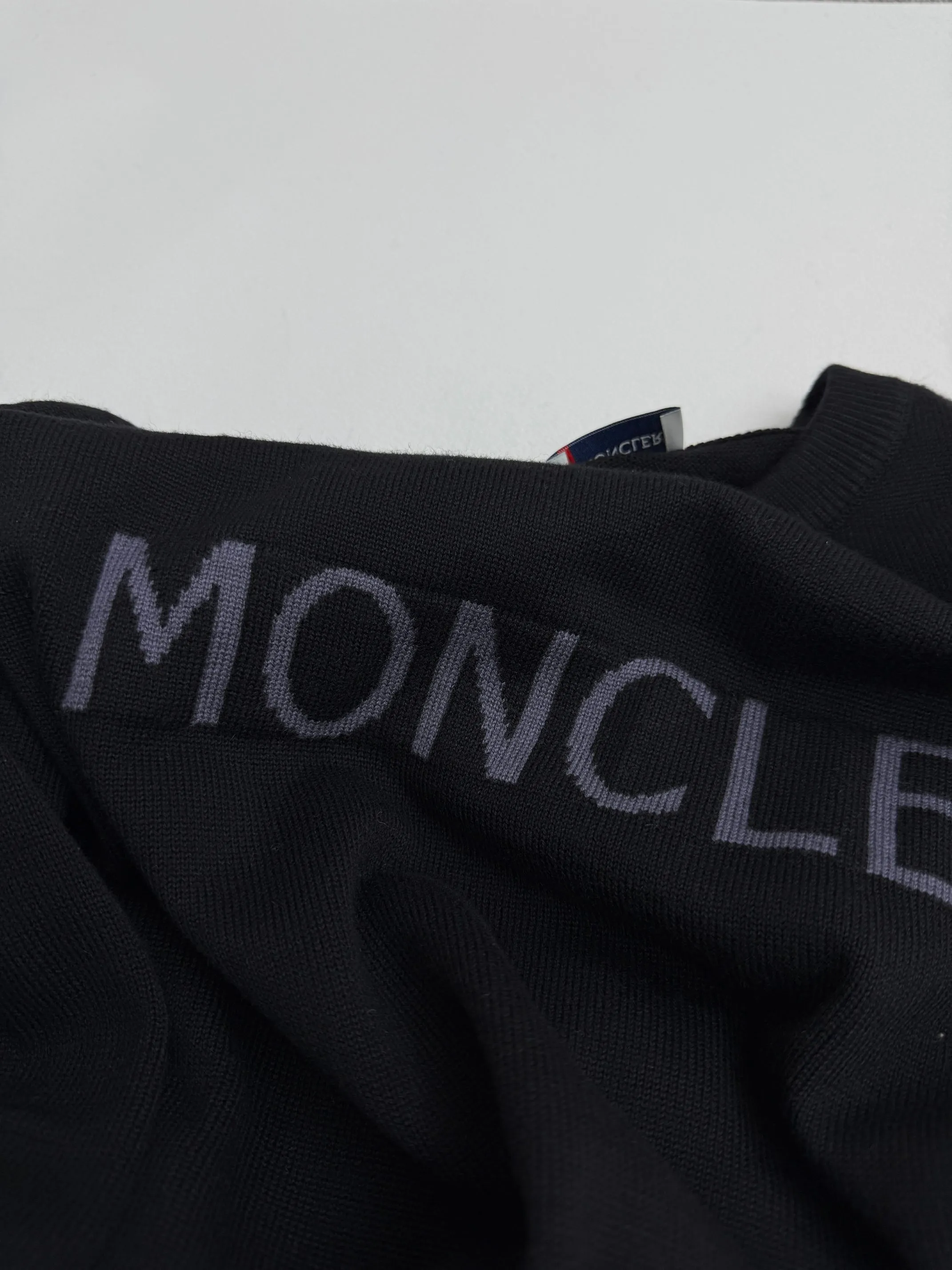P430 Moncler masked letter jacquard armband knitted sweater S/M/L/XL