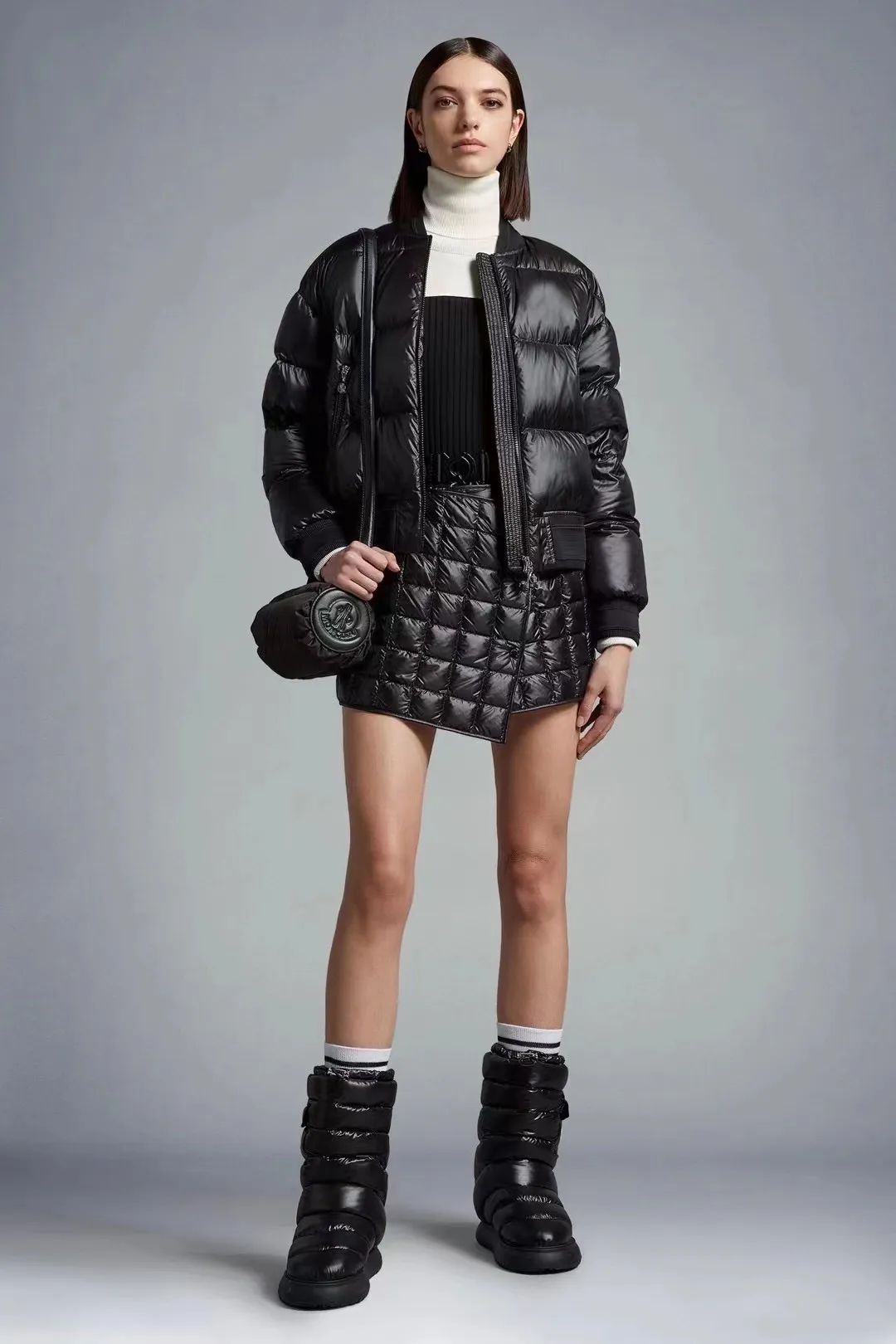 P640 💎High version💎 Moncler/Moncler 23 years new Jolin Tsai baseball jacket down jacket 90 white duck down