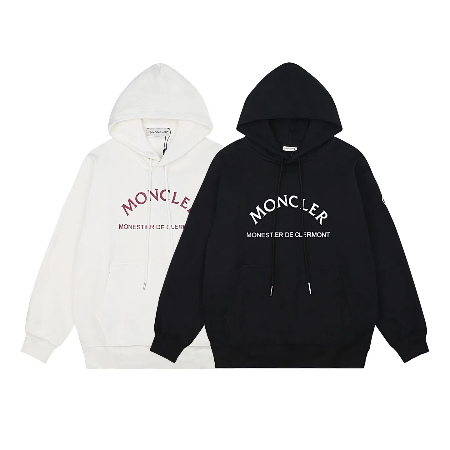 P234 Style number: 856 〈MONCLER〉 Mongolian hooded sweatshirt. The price of the hooded sweatshirt is actually quite advantageous. Those who have been to the counters should know that the price of the hooded sweatshirt is not much cheaper than that of Gucci Burberry. It is just relatively low-key and unwilling to hype. It is a picture that you want to buy or not. It has an arrogant existence... ✅Original custom-made with logo eyelets and hood ✅460g 100% cotton wool-eating fabric OS version is too large ✅Matched with the original high-weight double yarn thread ✅Correct three-needle and five-thread craftsmanship Chain edge Color: Black White Size S M L