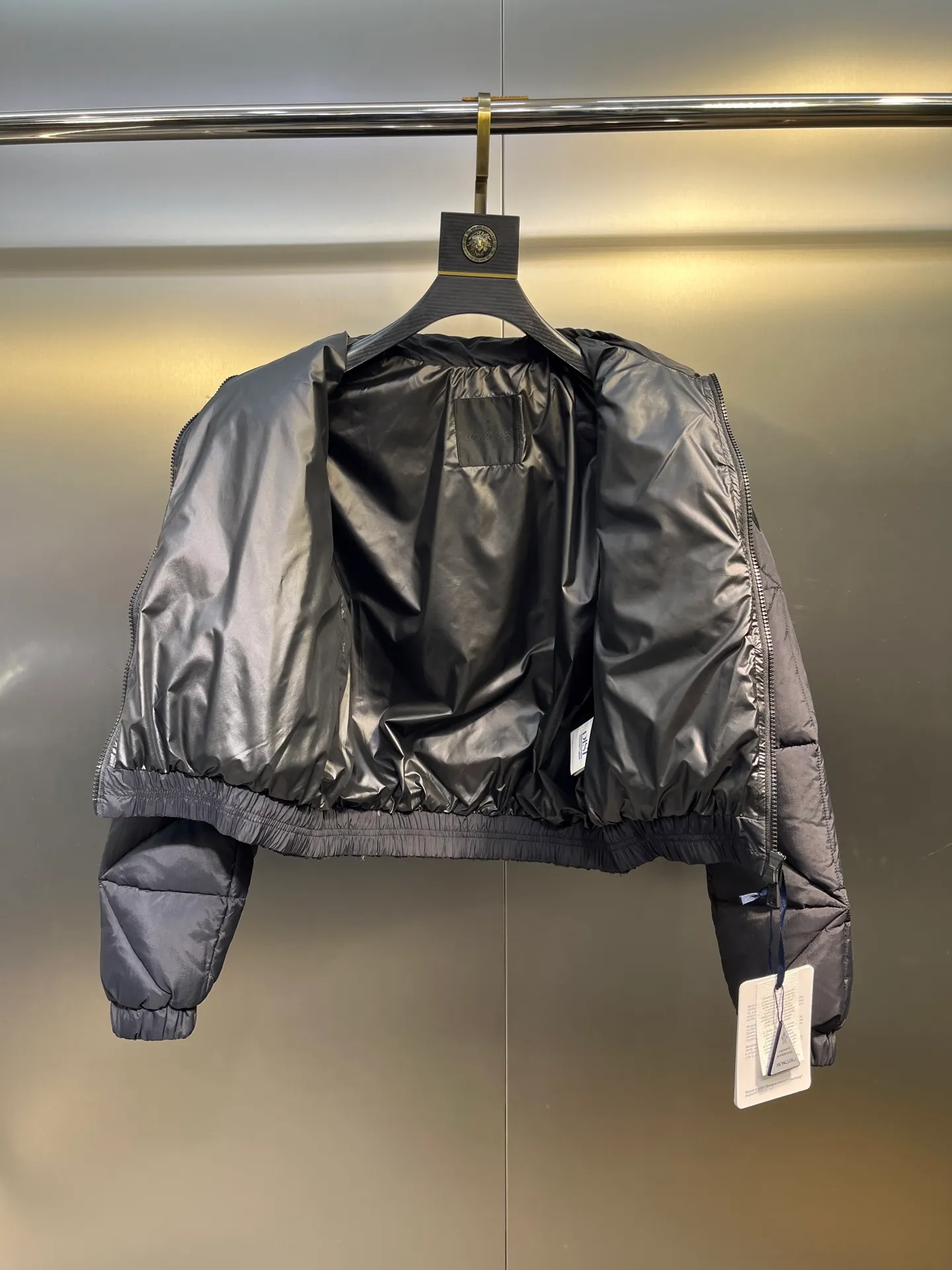 P860 moncler 🌟Highest quality Moner 2025 Autumn and Winter New Anafi Women's Diamond Quilted Short Down Jacket Color: Black Pink Size: 0123