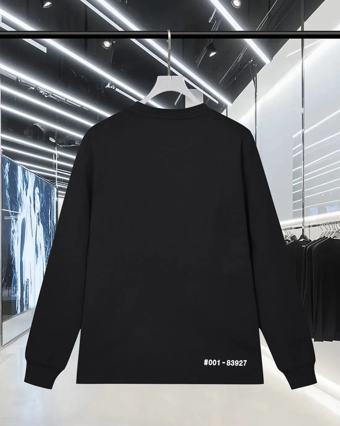 P220 MONCLER/muzzle 2025Fw new autumn and winter style Silicone three-dimensional printed letter logo on the front and back of the chest Uniform for men and women Pullover round neck long-sleeved T-shirt Brand classic Long-staple cotton fabric Official synchronization High version High quality Fashion personality Versatile trend Pure original quality Original fabric Hang tag Collar label Washed wheat Complete three labels Color: Black. White. Size: M-3XL