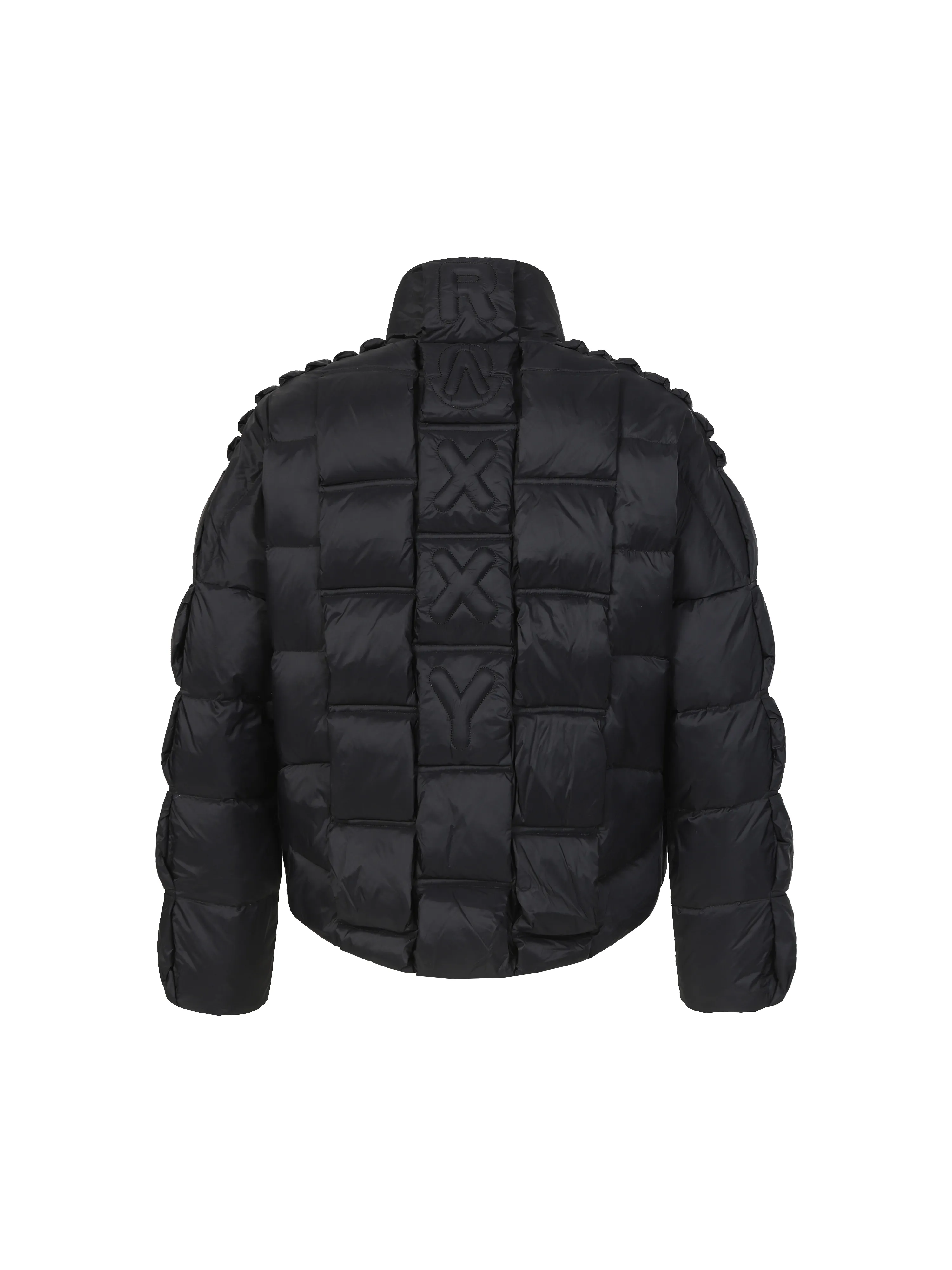 P980 MONCLER/Cistopher Raxxy 3D quilted zipper down jacket of the same style as the star. This down is a men's and women's single product of the Moner  This three-dimensional quilted down jacket is made from lightweight tear-resistant fabric and was created in collaboration with Cistopher Raxxy. This down jacket is inspired by a spiral staircase, with decorative elements that represent the winding steps of destiny. Unisex Details •Made from lightweight ripstop fabric •Micro ripstop lining •Zip closure •Hidden pockets •Wind-proof fly •Zip closure •Quilted patch, down-filled •Co-branded felt logo patch Color: Black/White Size : 0/1/2/3/4