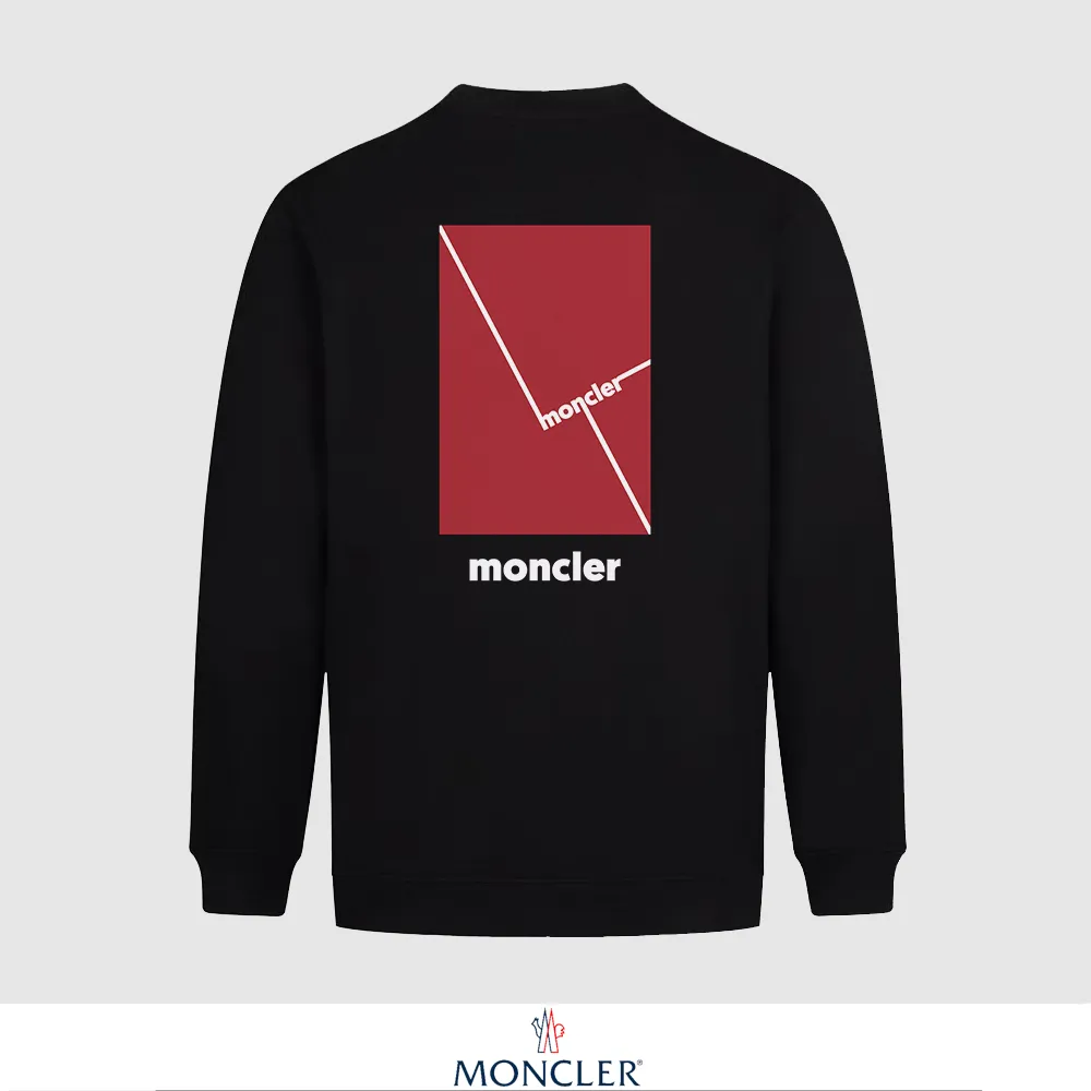 P240 Recommend the most popular Moncler masked 380g printed terry crew neck sweatshirt. Breathable pure cotton fabric. The texture is very soft and comfortable. No shrinkage, no deformation, no pilling). Original customized accessories. Collar label. Wash mark. Hang tag. Packaging (perfect details). Color: White. Black. Size: XS S M L.