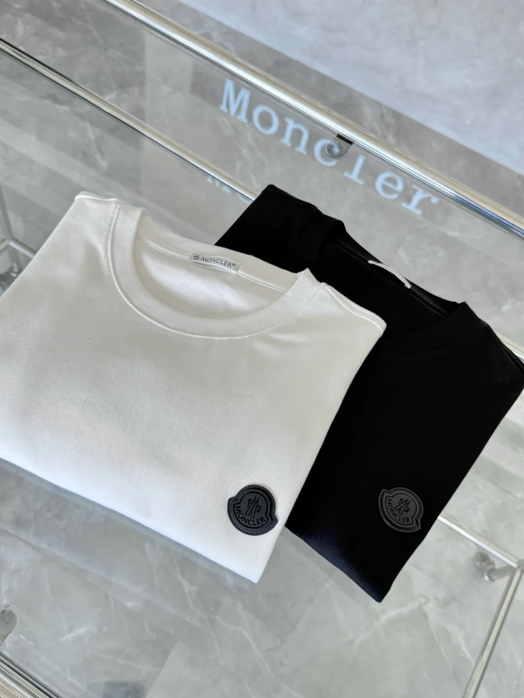 P160 2026 new Moncler men's clothing, classic solid color short-sleeved T-shirt with small label, 280 cotton, soft, comfortable and skin-friendly fabric, s—xxl