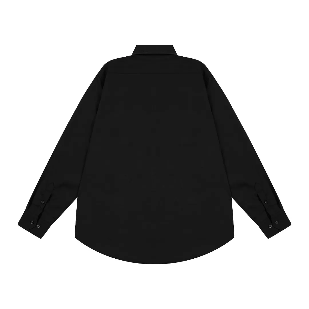 P270 Moncler Mengkou official website classic brand iron label logo design long-sleeved shirt, custom-dyed fabric, upper body full of high-end feel, pure cotton bamboo fiber fabric, high quality, same style for men and women. Size: 39-43 (M-3XL)