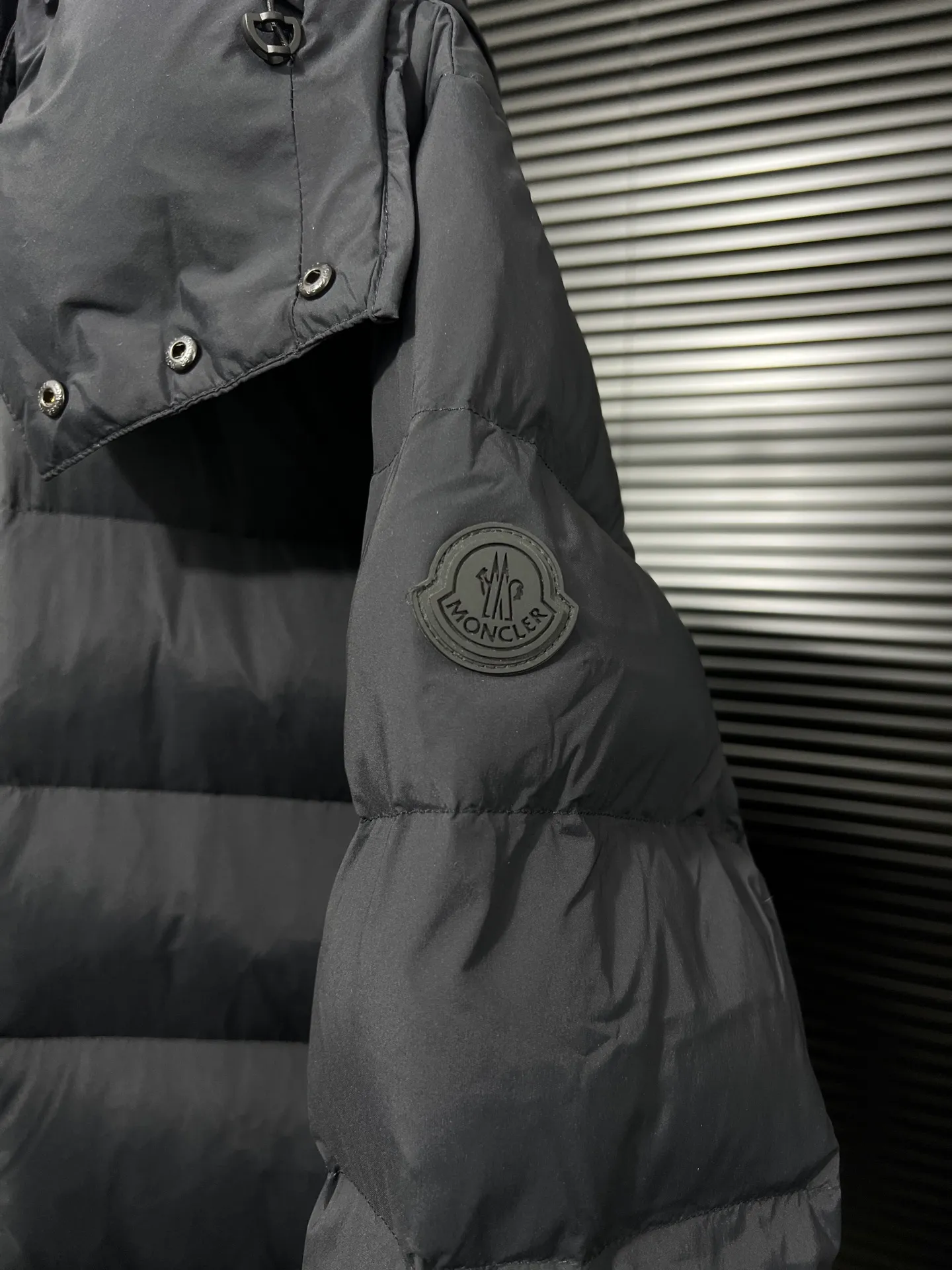 P680 Moncler Mouth Mouth 23FW latest style clothing, hat can be removed at will, color: black, size: 12345