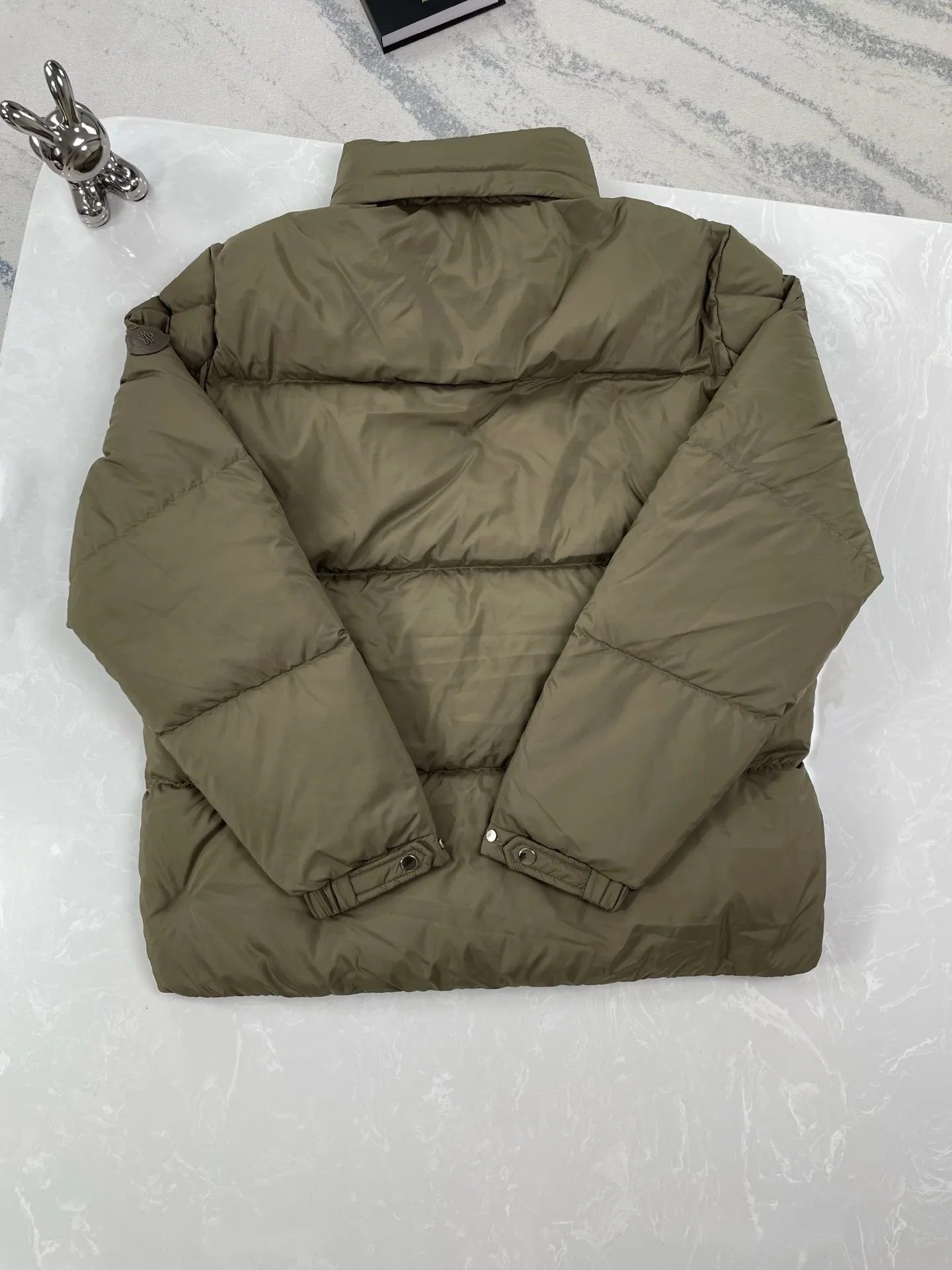 P970 (high version) Moncler-MONCLER leather logo zipper down jacket Size:1 2 3 4 5