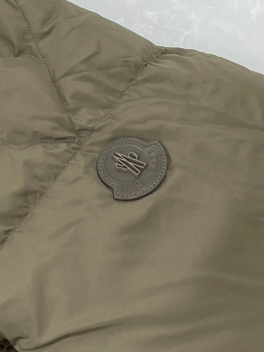 P970 (high version) Moncler-MONCLER leather logo zipper down jacket Size:1 2 3 4 5
