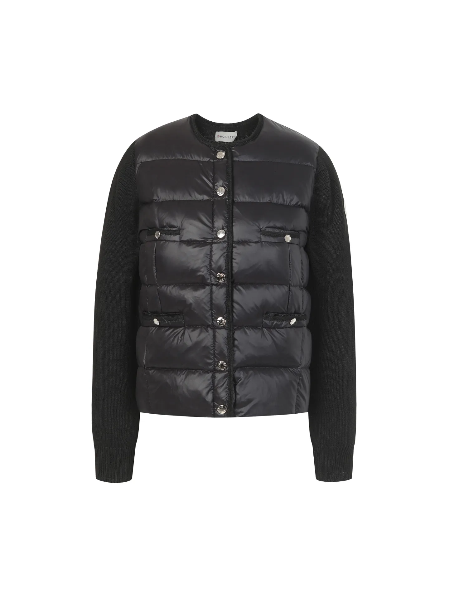 P640 Moncler/Moncler's new knitted splicing down jacket. Moncler always has an elegant and high-end charm. It is beautiful and grand when worn. Even down can be worn with a sense of fashion and high-end. Always wear warmth to show elegance and grandeur. Half-filled down jacket, small waisted half-filled down jacket, an excellent choice for transitional seasons. A close-fitting companion for sports, can be worn as a base or alone. Color: black/pink/beige Size: S M L