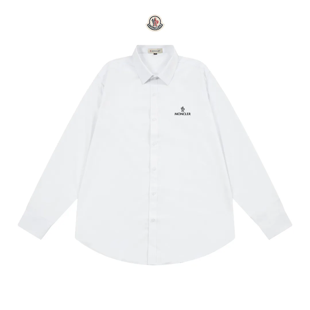 P270 Moncler official website classic brand logo design long-sleeved shirt, custom-dyed fabric, upper body full of high-end feel, pure cotton bamboo fiber fabric, high quality, same style for men and women. Size: 39-43 (M-3XL)