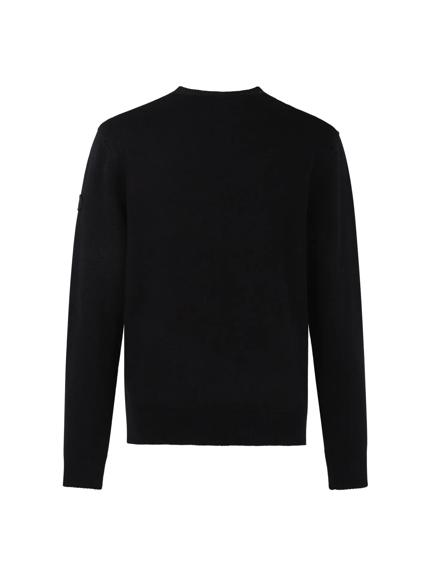 P430 White background] MONCLER/Mask embroidered logo round neck long-sleeved sweater [Ready stock] S M L