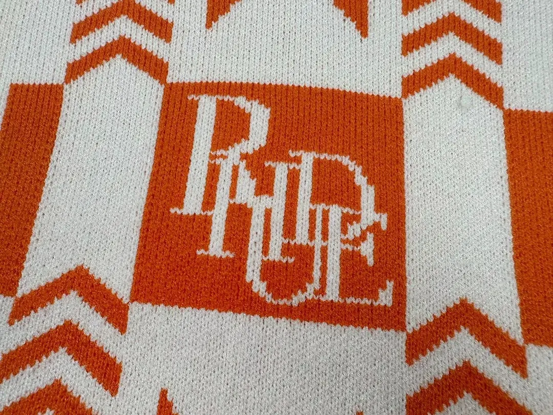 P240 Rhude 23 new speed limiter jacquard sweater with logo Size: M L XL XXL