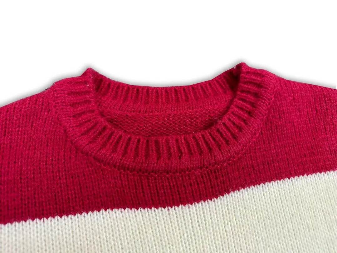 P260 Rhude 23 new style American trendy checkered contrast jacquard thickened sweater Size: M L XL XXL
