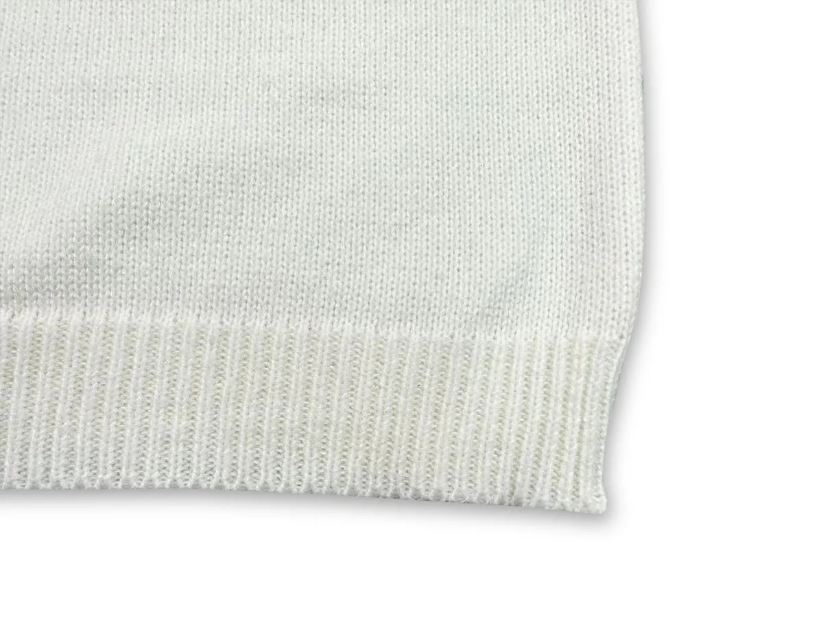 P240 Rhude new embroidered patchwork contrasting color loose sweater Color: blue and white brown and white Size: M L XL XXL