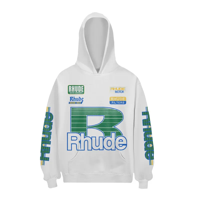 P160 No. 835 Rhude Roadway Racing Hoodie terry sweatshirt | Another photo shoot butler