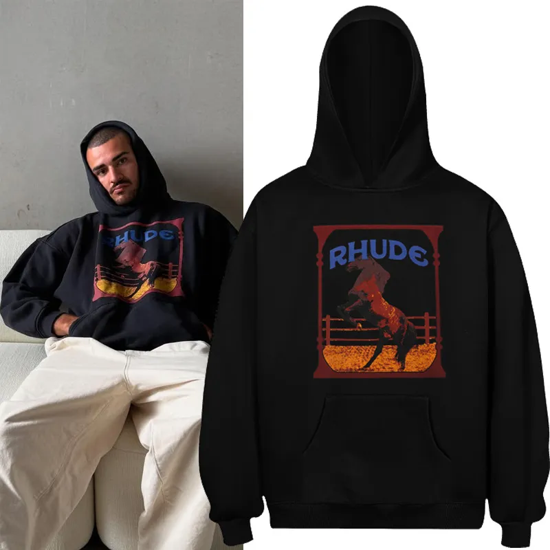P160 No. 838 RHUDE CADRE Hoodie Terry sweatshirt | Another photo shoot by Butler