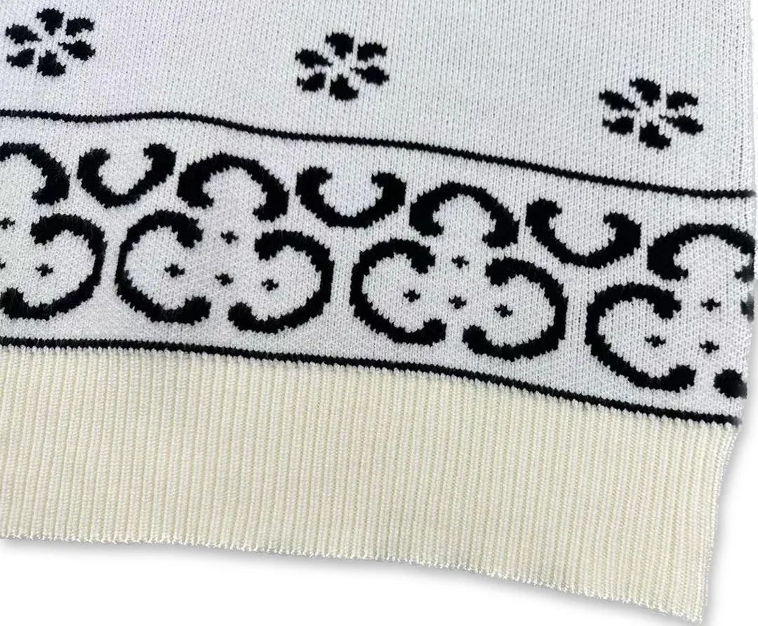P260 Rhude 23 new small floral all-over jacquard loose sweater Size: M L XL XXL