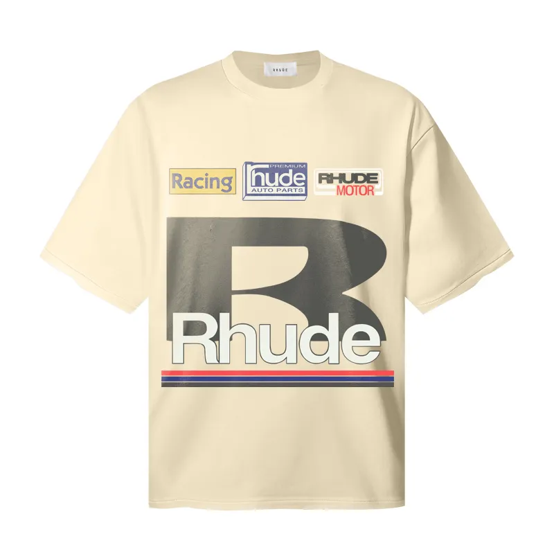 P106 No. 781 RHUDE PETROL PATCH T-shrit short-sleeved T-shirt | Another photo shoot by Butler