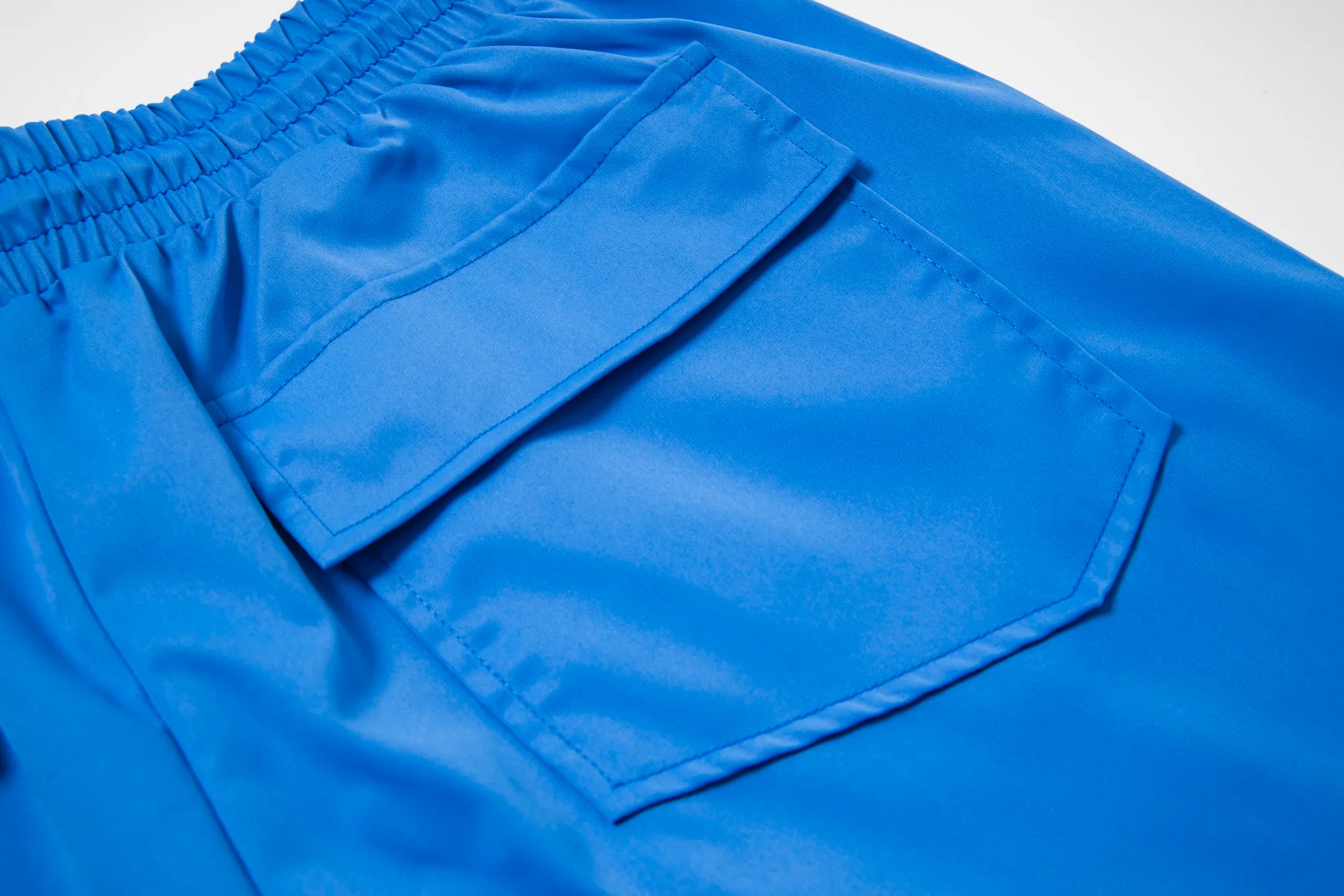 808#P160 Rhude American trendy brand quick-drying beach pants with elastic waist heavy-duty zipper shorts letter print trendy inner mesh men's loose sports pants Color: Black Gray Green Blue Fabric: 150g nylon 100% polyester Size: S M L XL