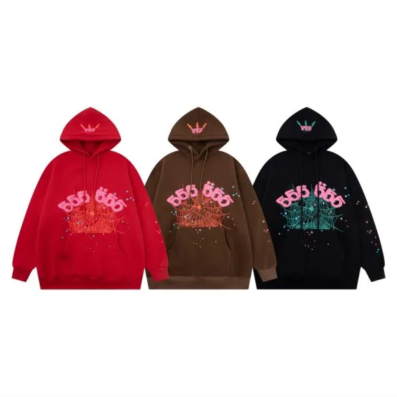P170 new sweatshirt model number S07 Sp10der 555 black red coffee