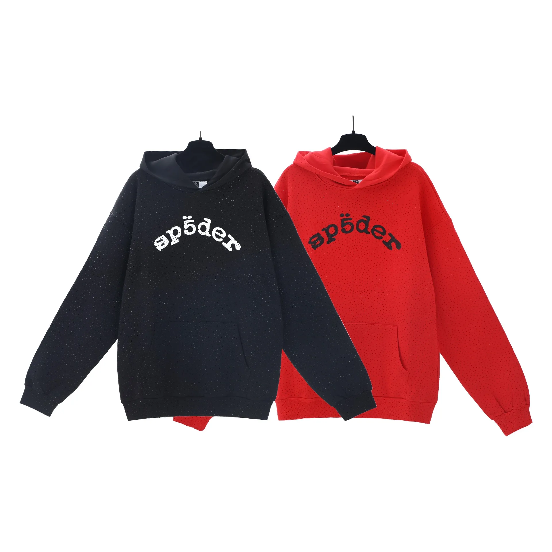 194#P250 Meichao Sp10der spider hot diamond hooded sweatshirt s-xl